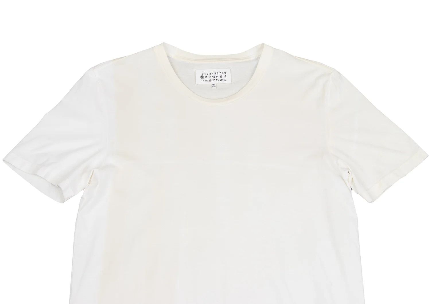 Maison Margiela Transfer Print T-Shirt in White Cream Size 44 Size US S / EU 44-46 / 1 - 2 Thumbnail