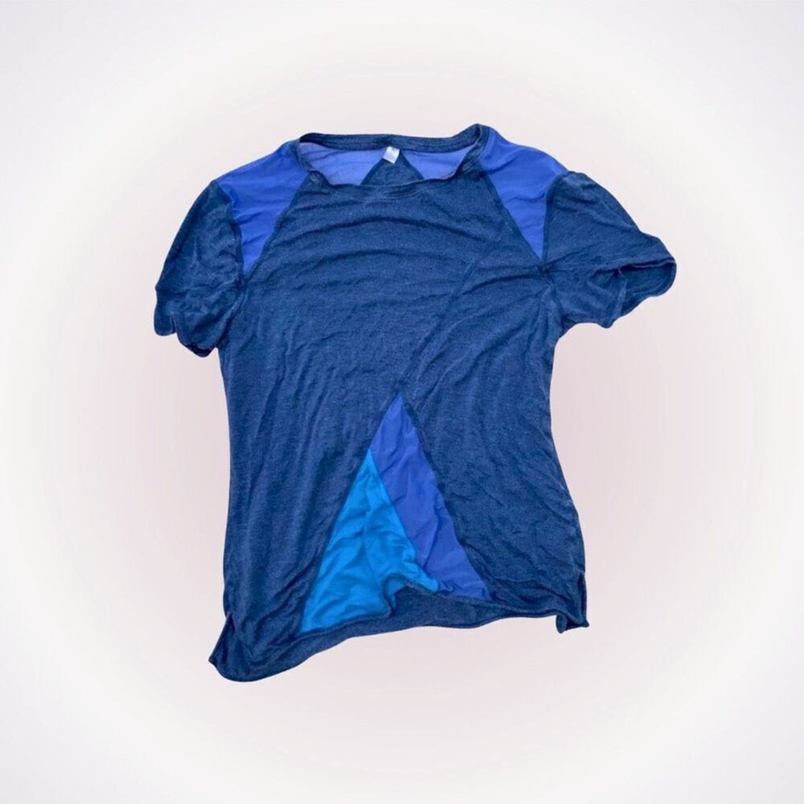 Other Joy Lab Blue Abstract Athleisure T-Shirt | Sz S Size S / US 4 / IT 40 - 1 Thumbnail