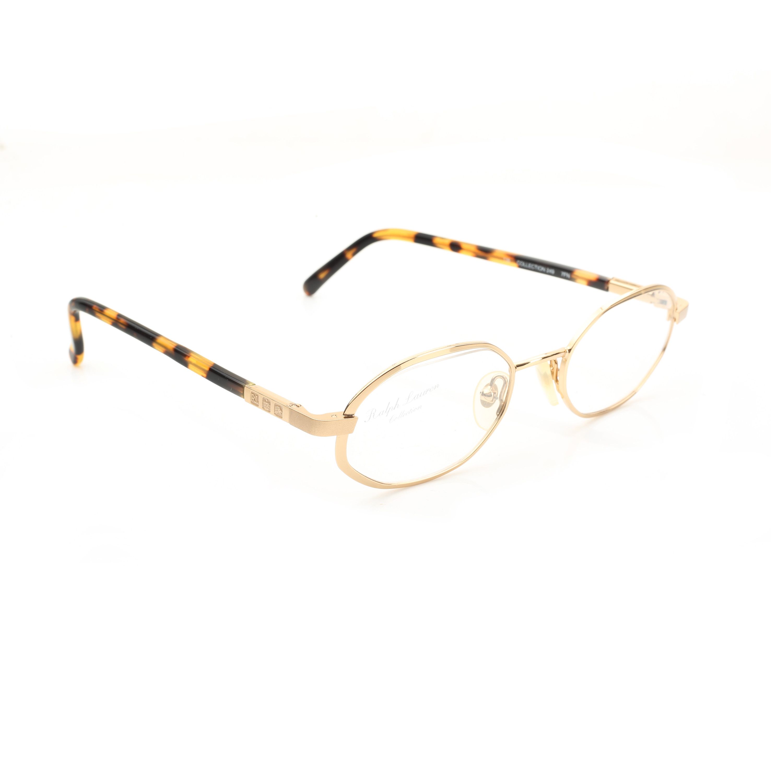 Polo Ralph Lauren × Ralph Lauren Ralph Lauren Collection '90s Gold Round Glasses Size ONE SIZE - 2 Thumbnail