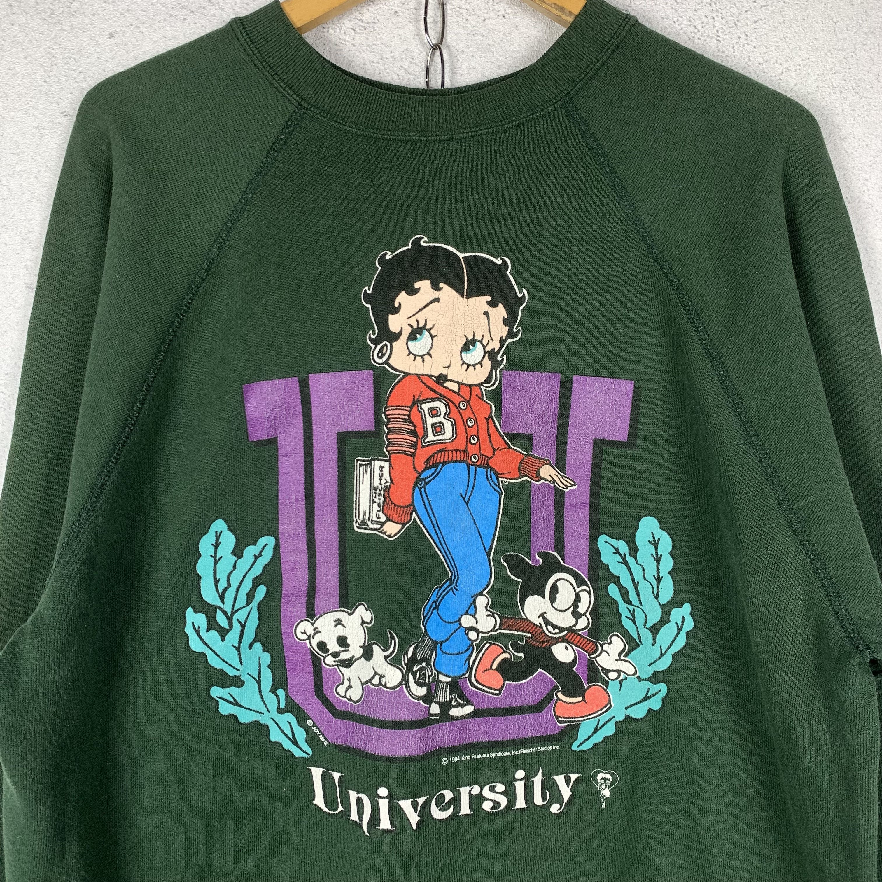 Vintage Vintage 90s Betty Boop Sweatshirt Crewneck Size US M / EU 48-50 / 2 - 2 Thumbnail