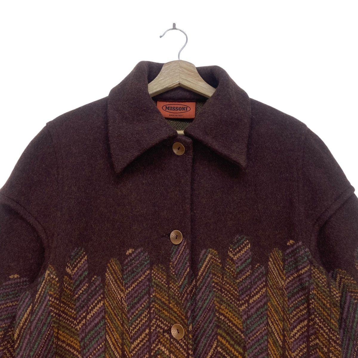 Missoni Made in Italy Missoni Wool Heavy Coat Size M / US 6-8 / IT 42-44 - 10 Thumbnail