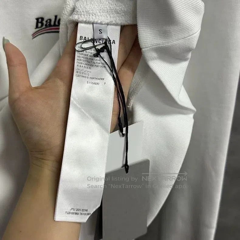 Balenciaga Balenciaga White Coke Embroidery Sweatshirt. Size US S / EU 44-46 / 1 - 3 Thumbnail