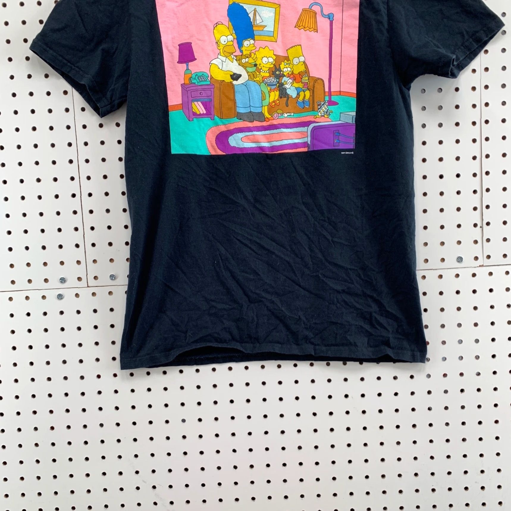 Vintage VINTAGE The Simpsons Shirt Black Adult Medium Fits 18X27 Short Sleeve Couch Cartoon TV T Size US M / EU 48-50 / 2 - 6 Thumbnail
