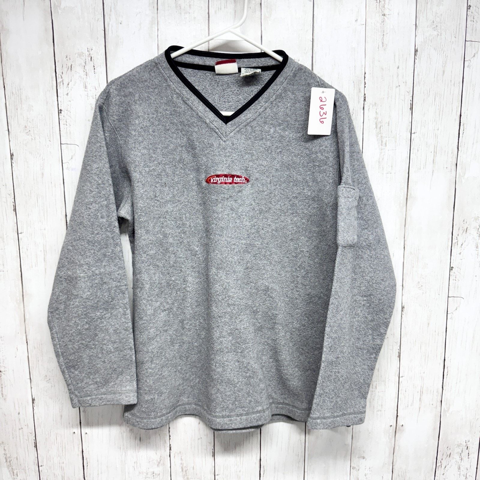 Vintage Vtg Red Oak Sweater Size Large Fleece VA Tech V-Neck Size L / US 10 / IT 46 - 1 Thumbnail
