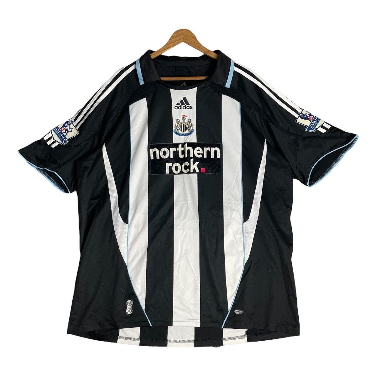 Adidas × Vintage Vintage Newcastle United Northern Rock 2007-2009 Home Jersey Size US XXL / EU 58 / 5 - 1 Thumbnail