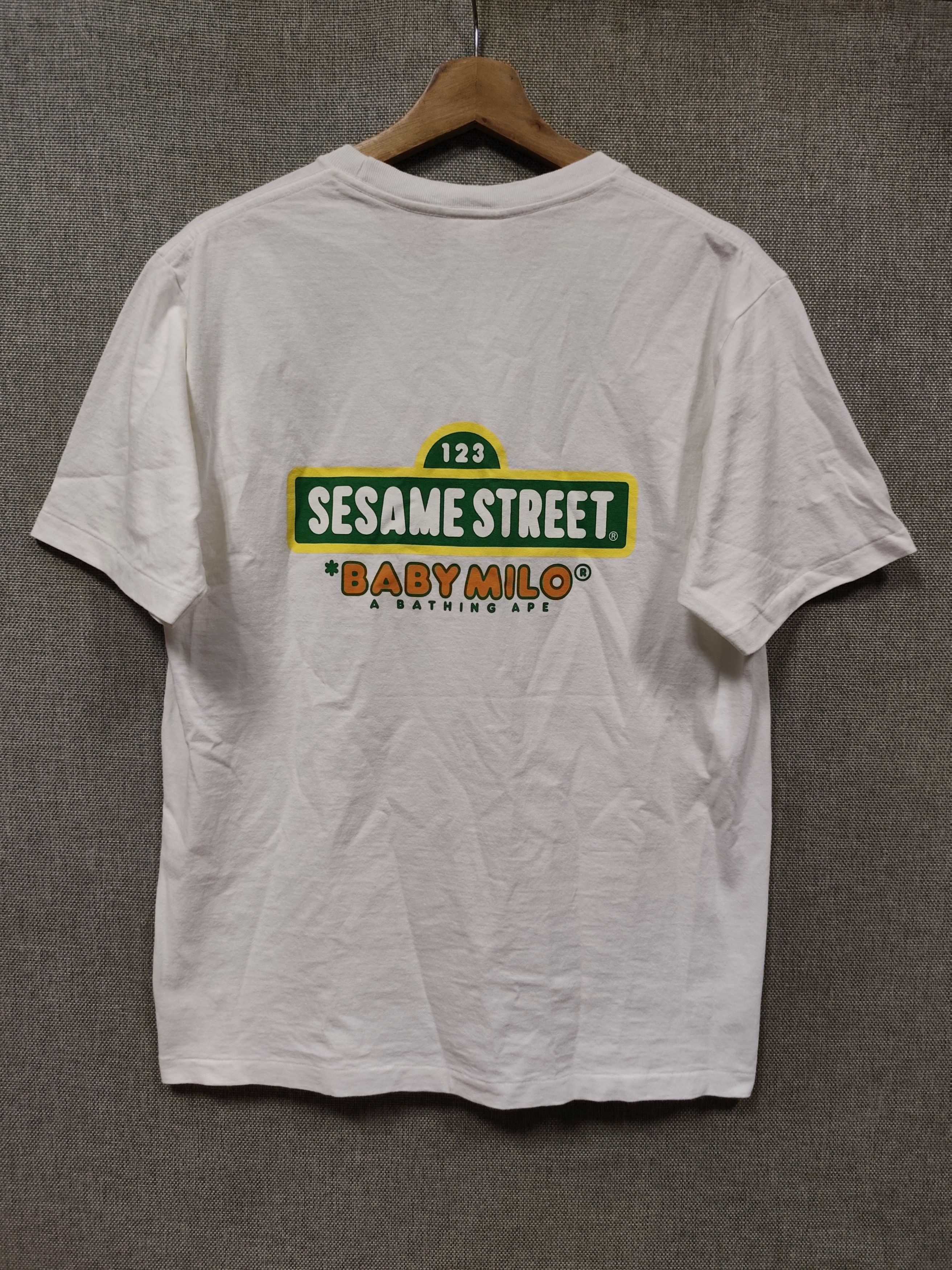 Bape Vintage t shirt baby milo sesame street Size US M / EU 48-50 / 2 - 2 Thumbnail