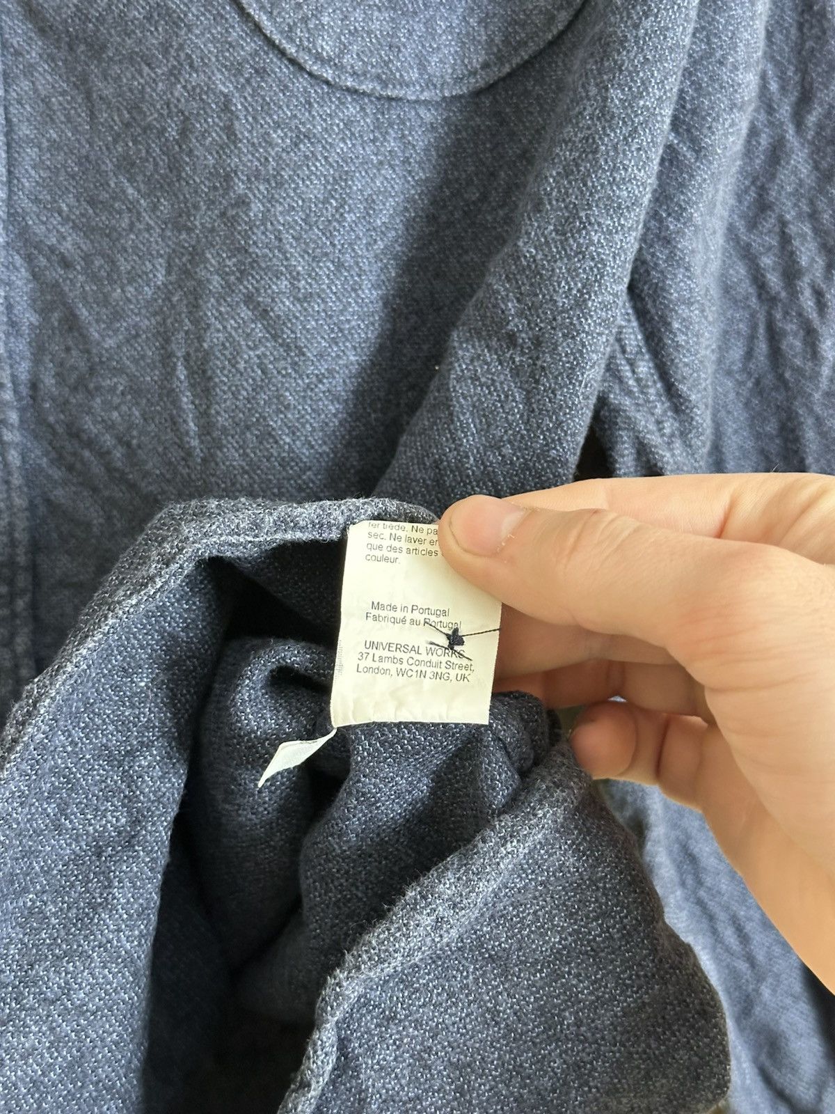 Universal Works 🔥 Universal Works Button Up Long Sleeve Casual Shirt Navy Size US M / EU 48-50 / 2 - 5 Thumbnail