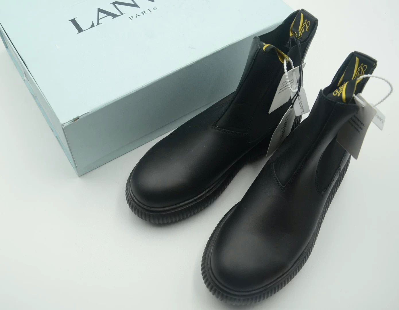 Lanvin Lanvin Arpege Black Biscuit Sole Chelsea Boots Size US 11 / IT 41 - 1 Thumbnail