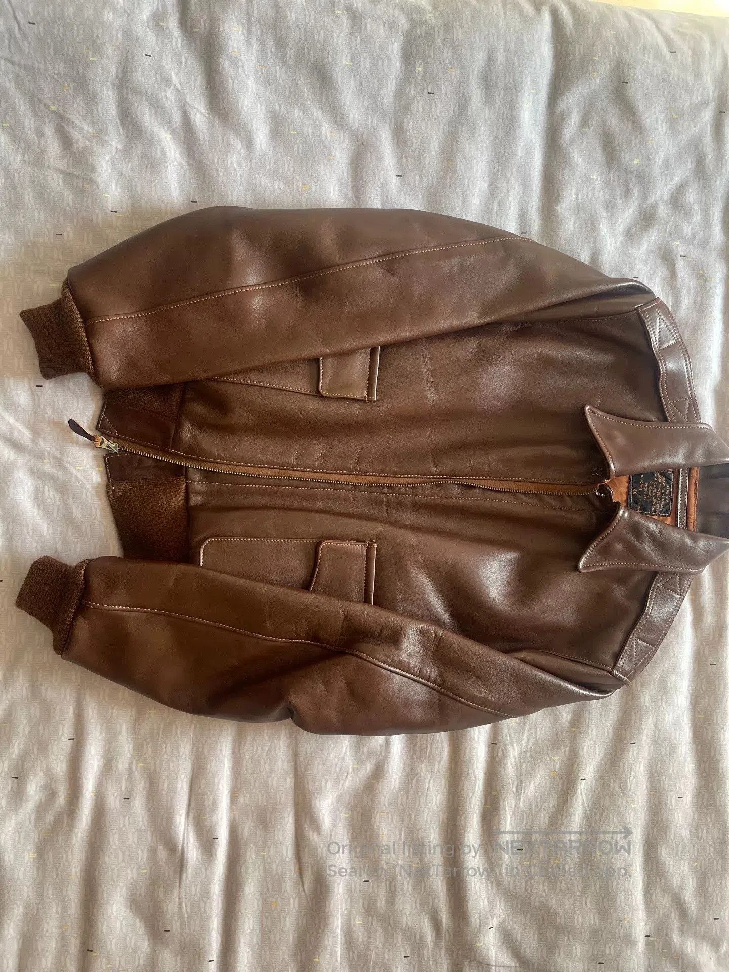 The Real McCoy's the real mccoy's a2 leather pilot jacket. Size US M / EU 48-50 / 2 - 1 Thumbnail