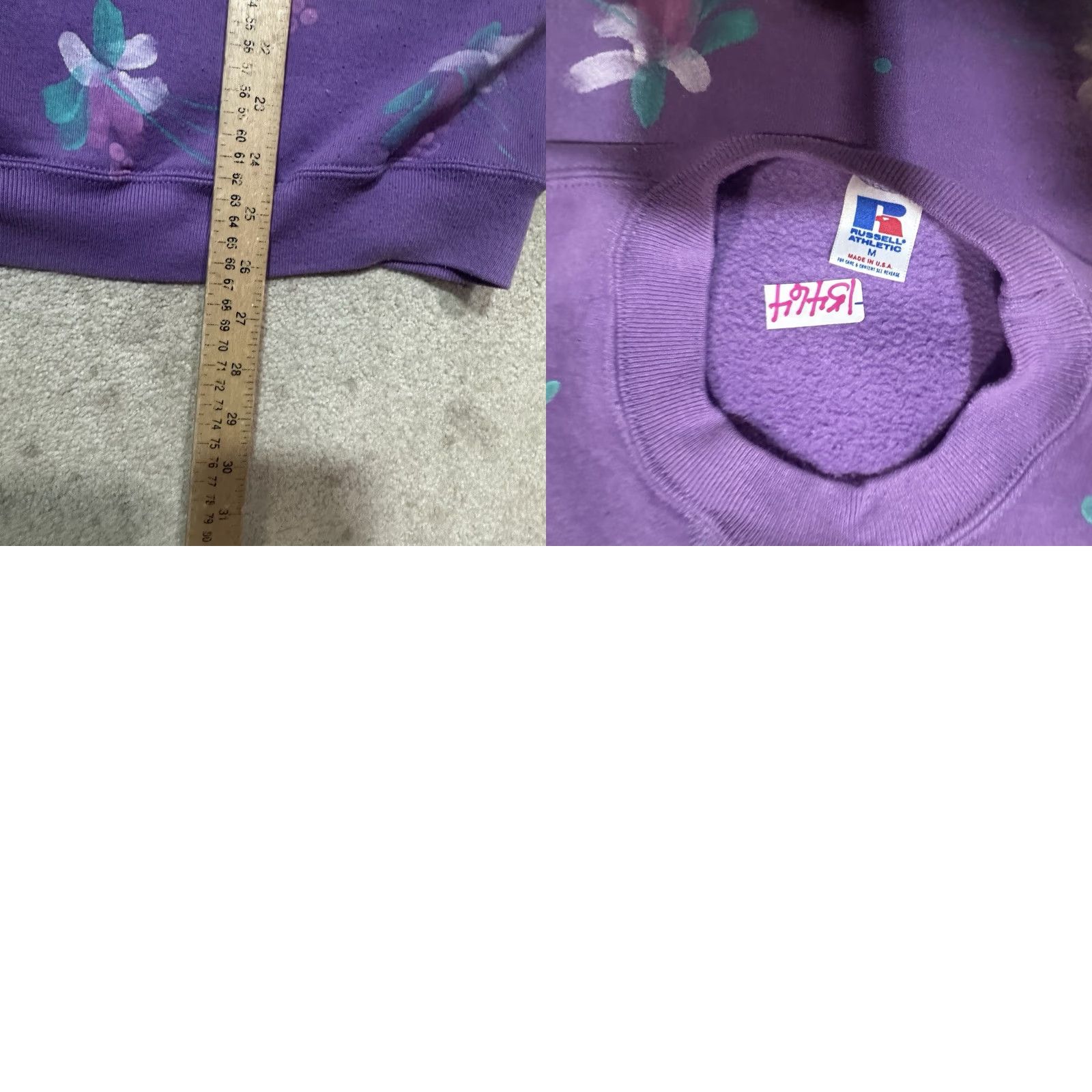 Russell Athletic VINTAGE Russell Athletic Crewneck Sweatshirt Womens Medium Painted Floral Size M / US 6-8 / IT 42-44 - 8 Thumbnail