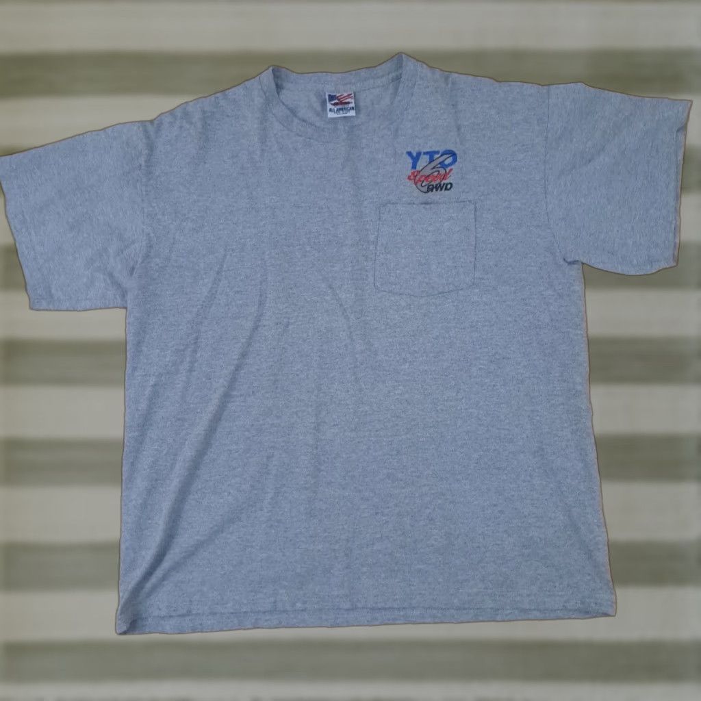 Henson Jenson USA T-Shirt RWD 6 Speed Transmission X-Large Gray Mens Short Sleeve Made in USA X-Large Size US XL / EU 56 / 4 - 1 Thumbnail