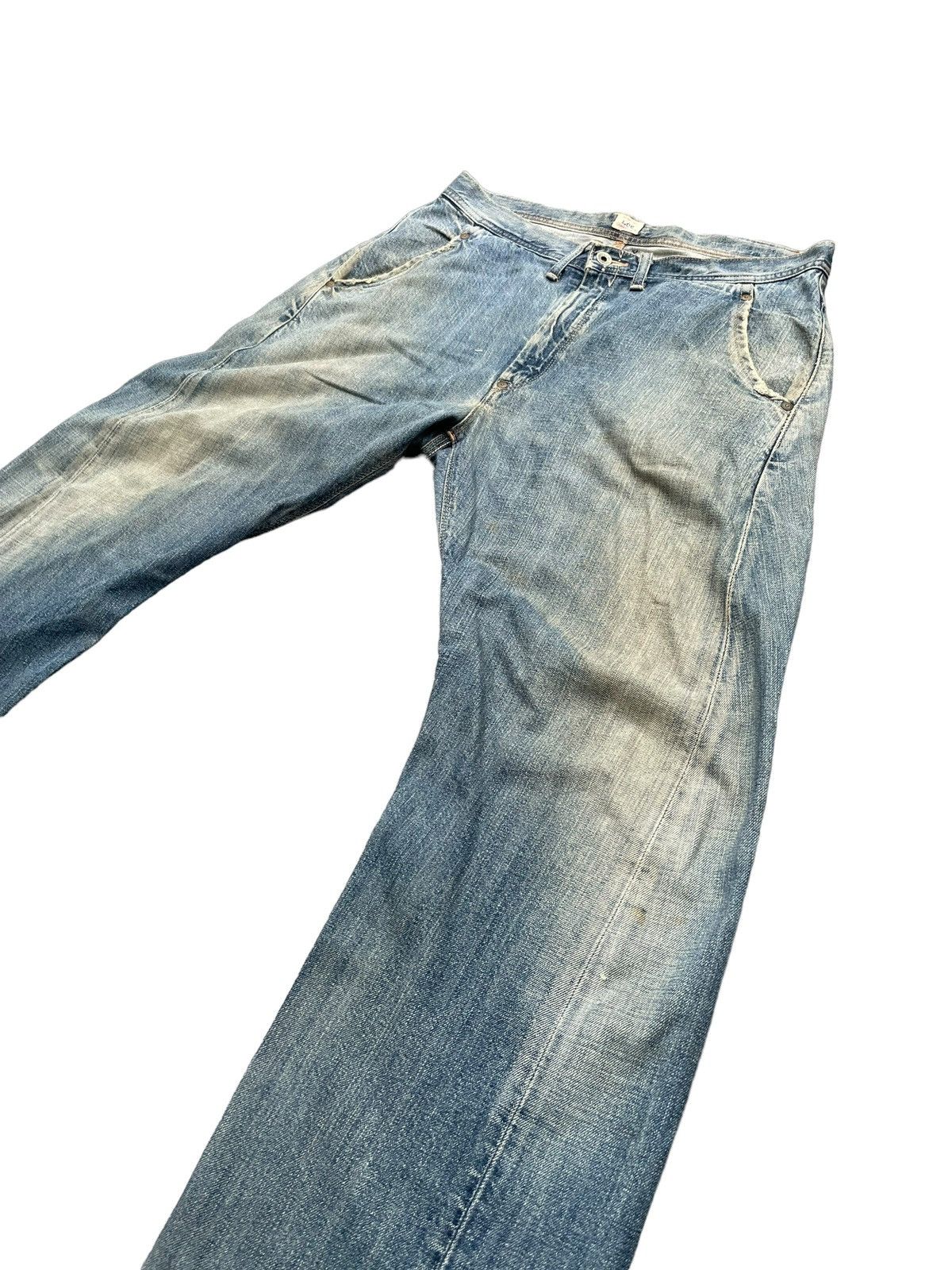 Lee × Vintage Vintage Lee Union Made Faded Distresed Denim Size US 36 / EU 52 - 22 Thumbnail