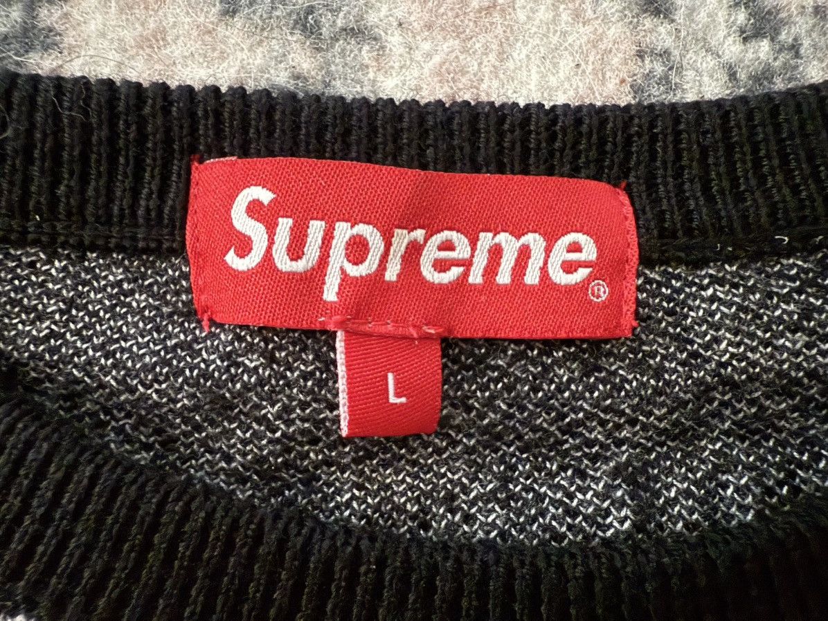Supreme Supreme Newsprint black Sweater Size L Newspaper merino wool Size US L / EU 52-54 / 3 - 4 Thumbnail