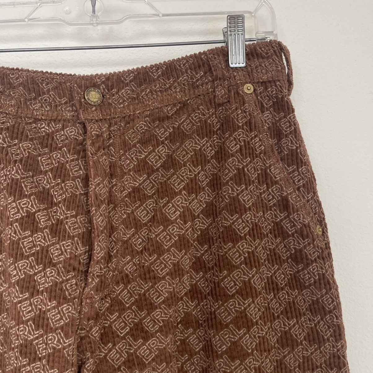 ERL NEW ERL Corduroy Embossed Pants Size US 31 - 2 Thumbnail