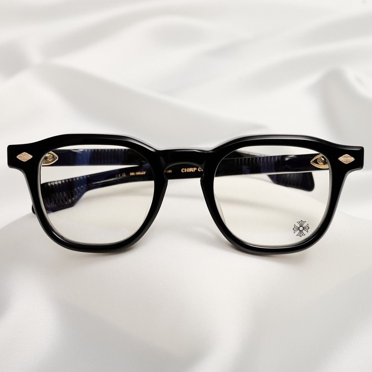 Chrome Hearts CHROME HEARTS CHIRP CHIRP-A BLACK - 18KGP GLASSES Size ONE SIZE - 6 Thumbnail