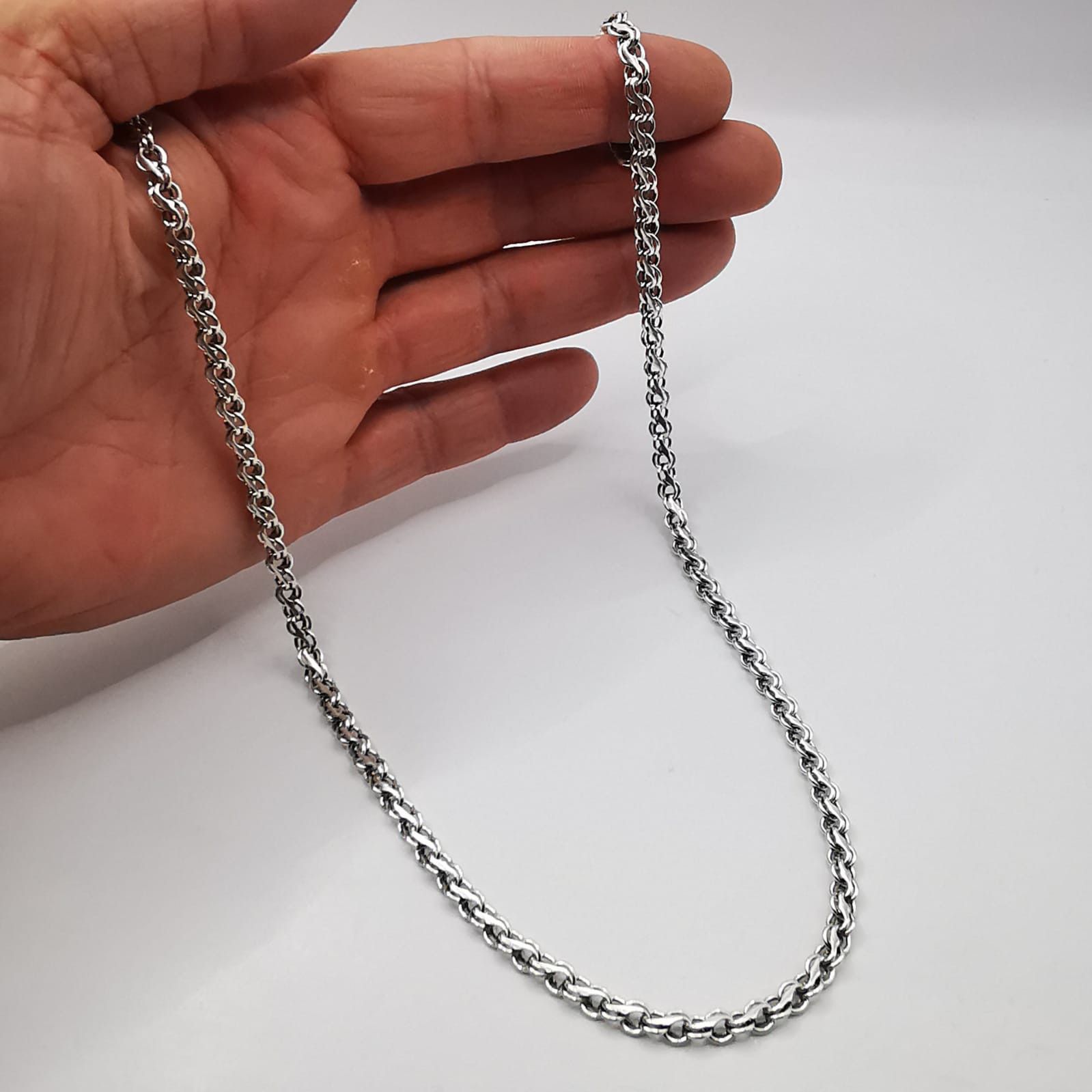 Sterling Silver Vintage Jewelry Chain, 925 Sterling Silver, Signed , 24,70g Size ONE SIZE - 8 Thumbnail