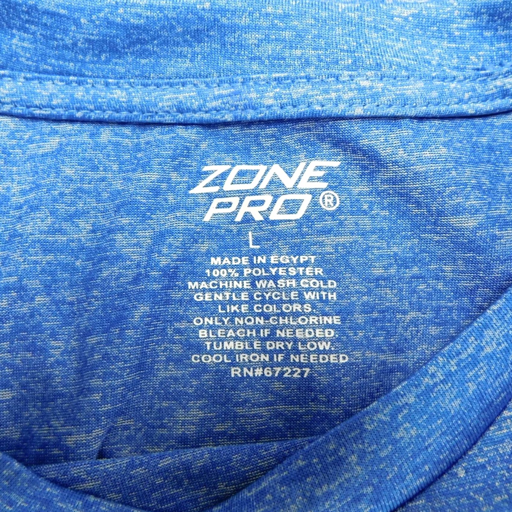 Vintage Zone Pro Sport Men's Short Sleeve Crew Neck T-Shirt Blue Large #1490 Size US L / EU 52-54 / 3 - 3 Thumbnail