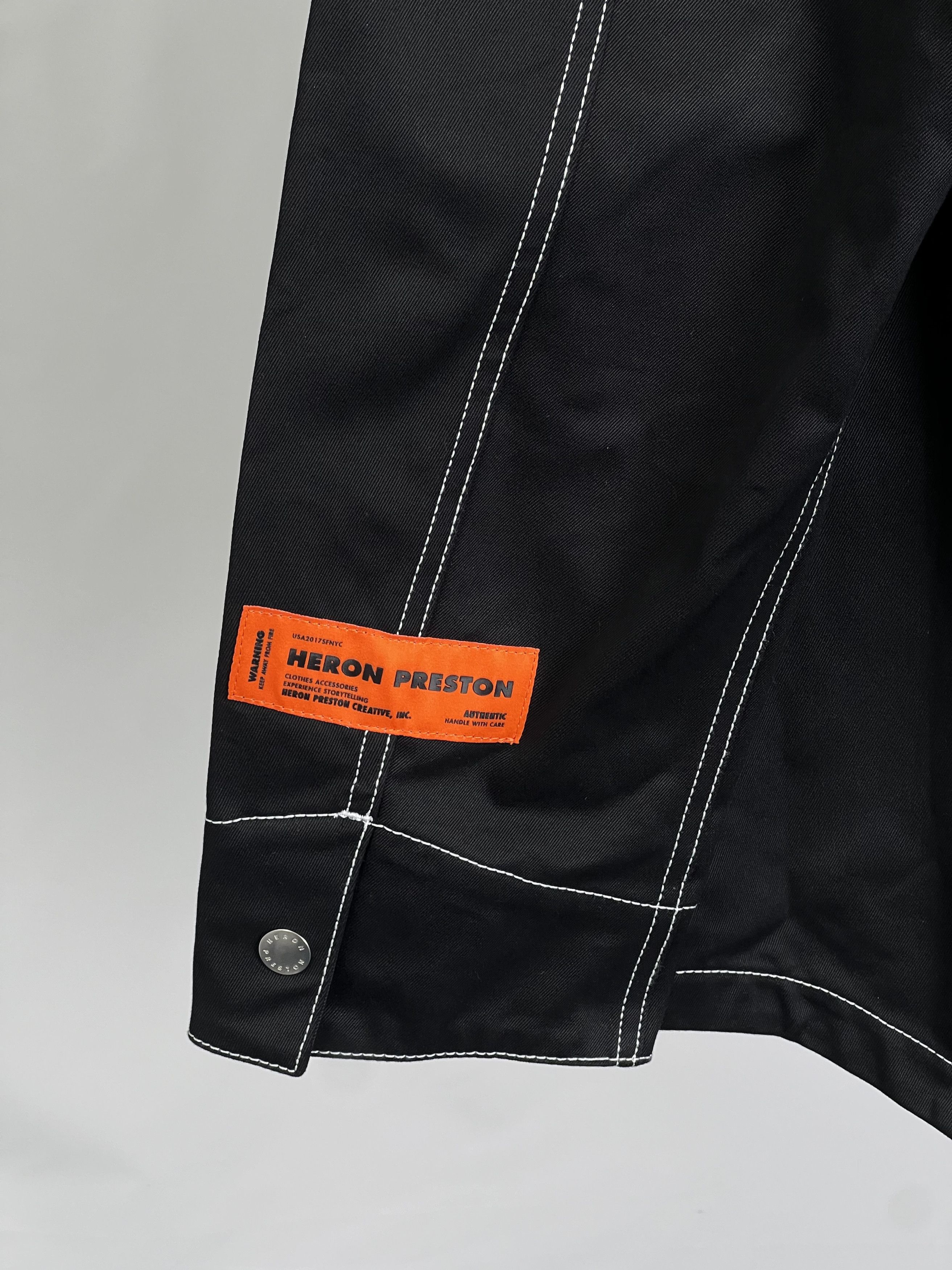 Heron Preston Brand New WHITE STITCH GHOST POCKET JKT Jacket Size US M / EU 48-50 / 2 - 5 Thumbnail