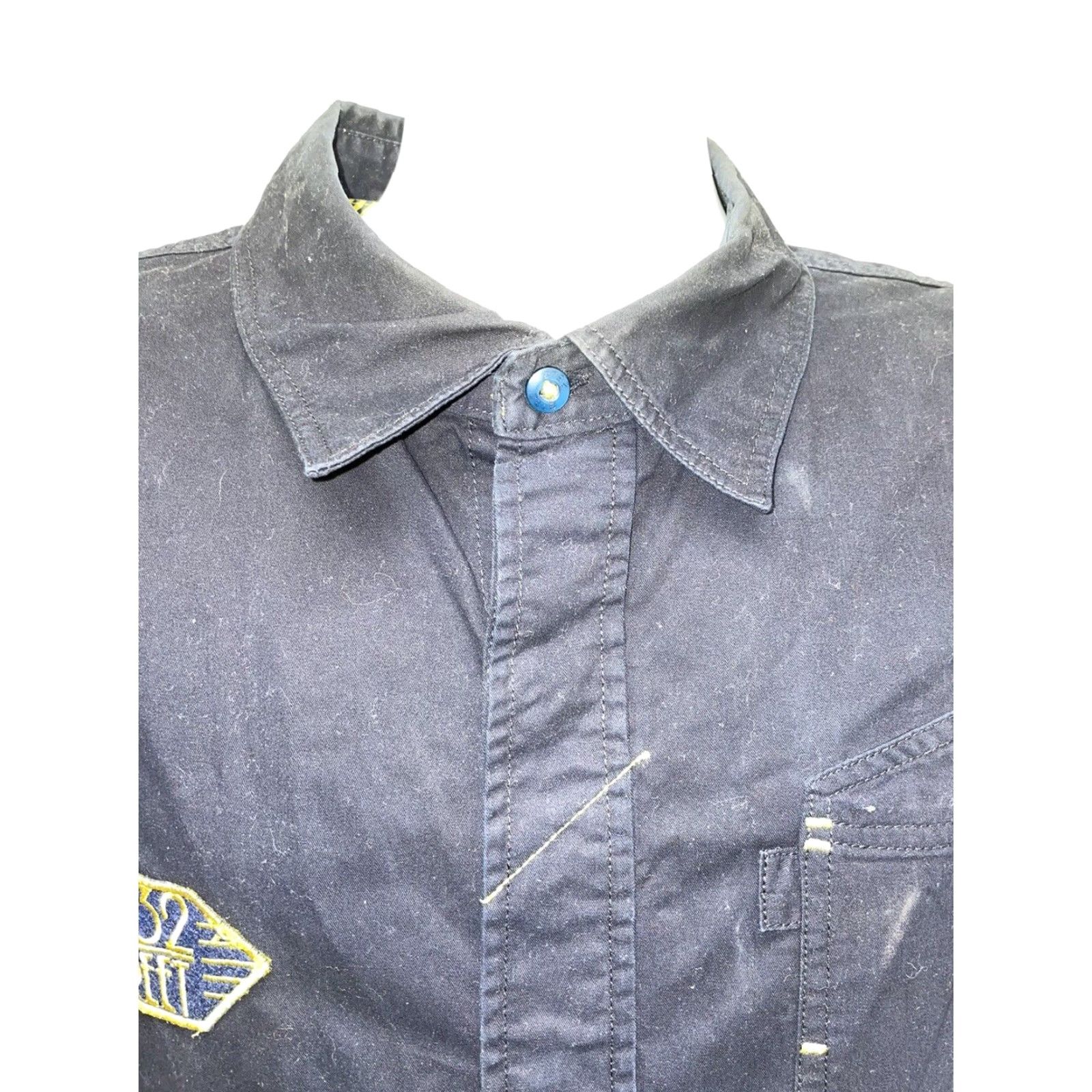 Vintage VINTAGE Eight 732 Black Button-Down Shirt Mens 4XL Short Sleeve Clothing Size US XXL / EU 58 / 5 - 2 Thumbnail