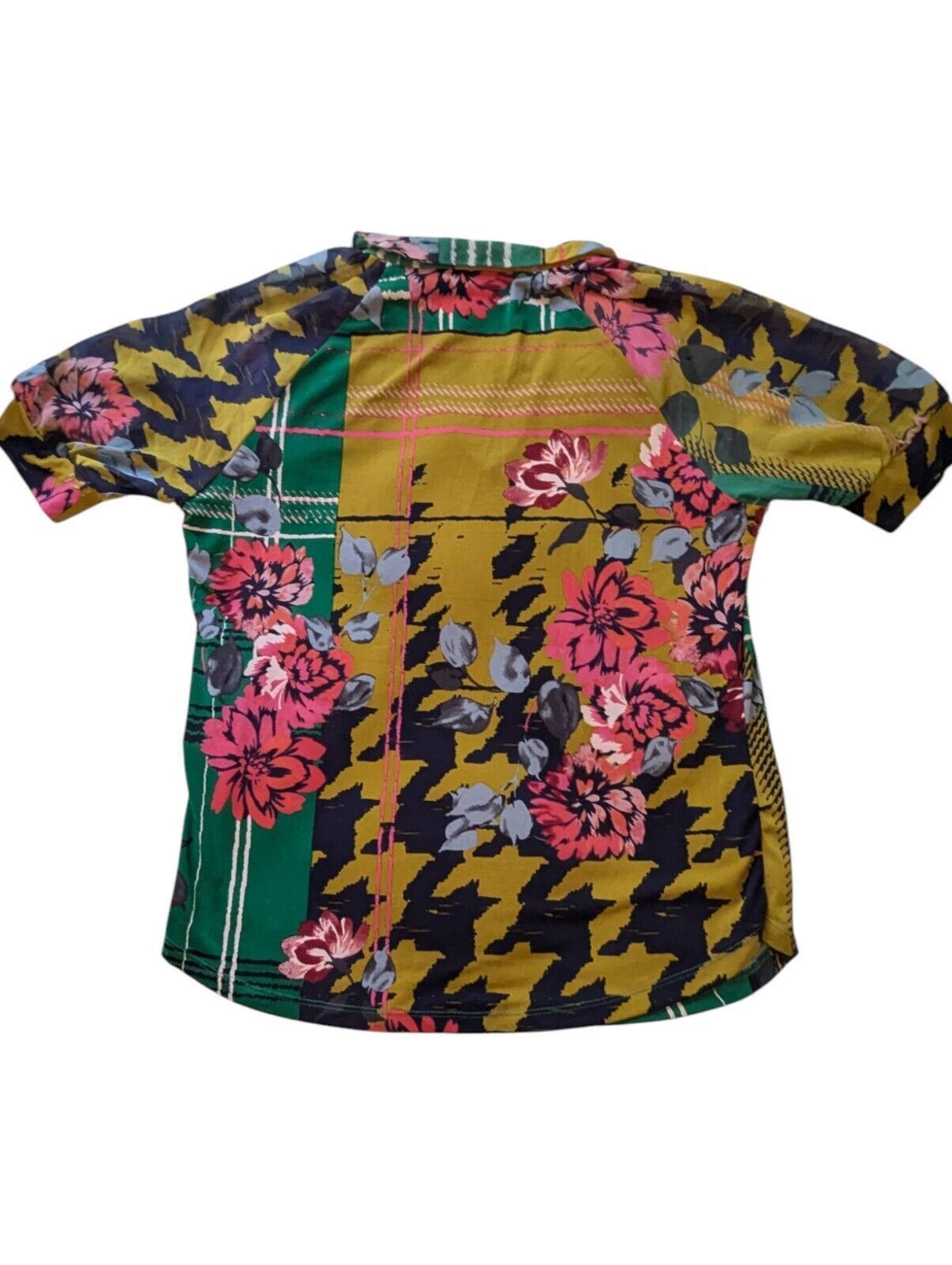 Other 7th Ave Design Studio NY & Co Green Floral Blouse Medium Size M / US 6-8 / IT 42-44 - 8 Thumbnail