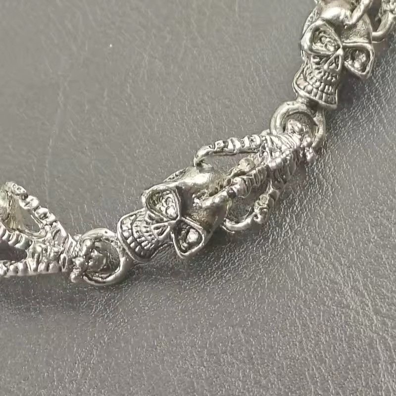 Vintage Metal Carve Eagle Skull Head Pants Chain Size ONE SIZE - 5 Thumbnail