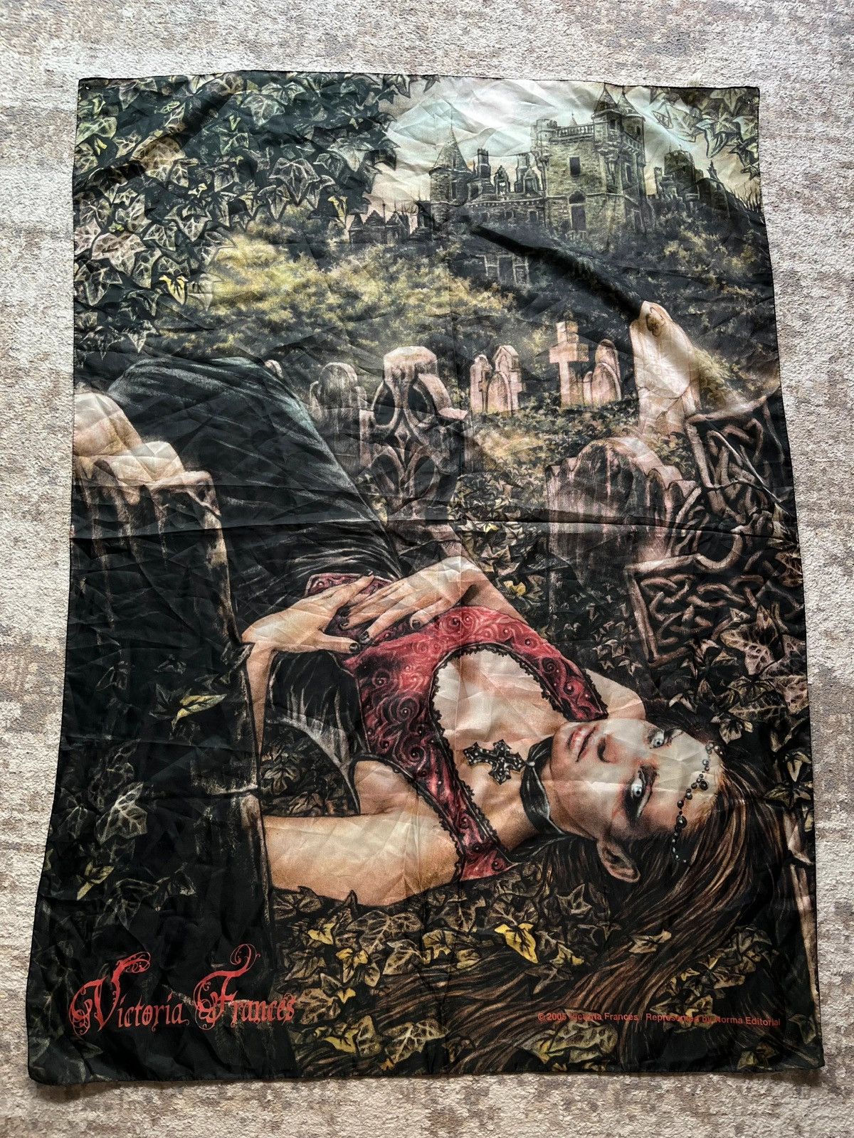 Other Victoria Frances 2005 Rock Band Scarf Very Rare Y2K Size ONE SIZE - 2 Thumbnail