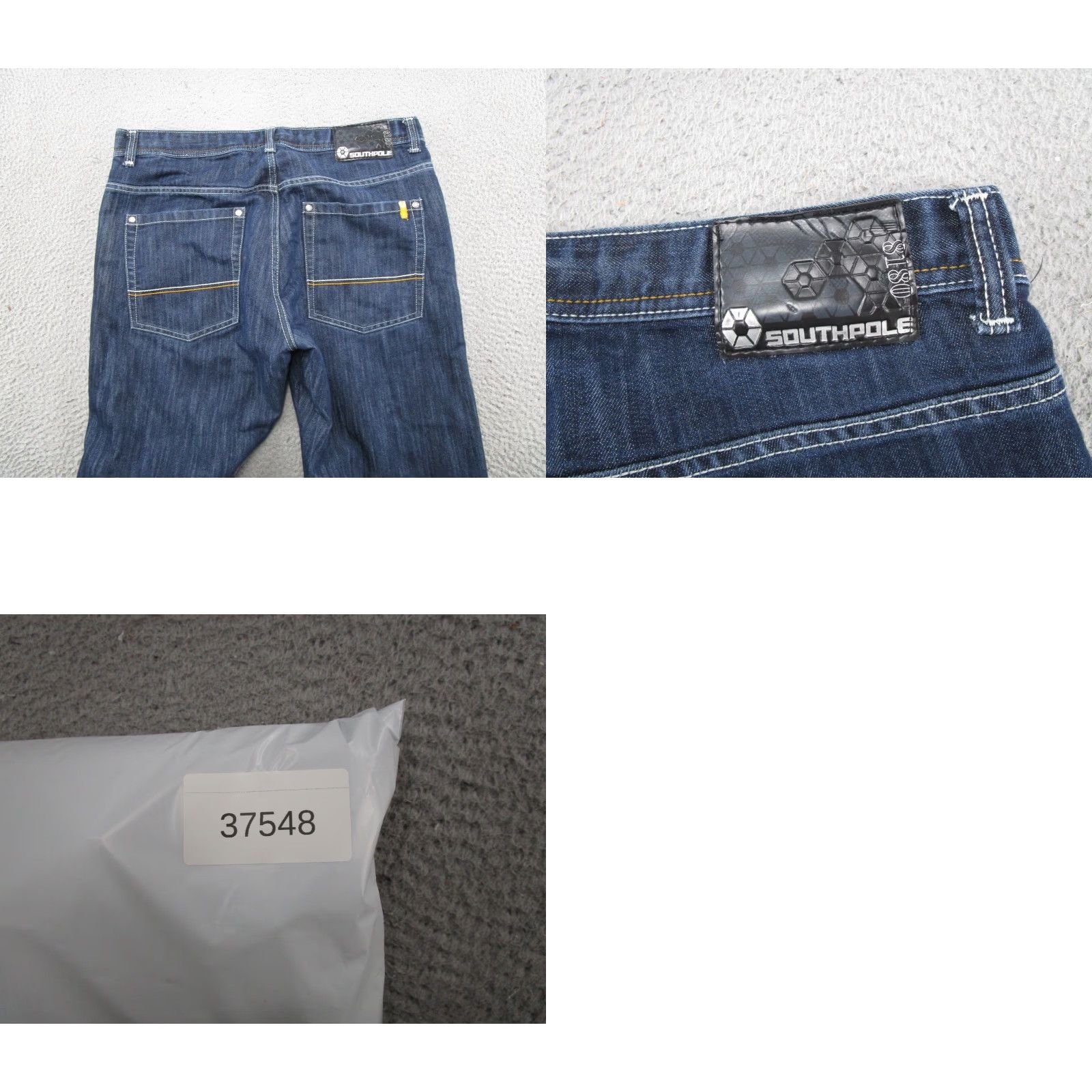 Southpole VINTAGE Southpole Jeans Hip Hop Style 5-Pocket Design Denim Blue Wide Straight 38x30 Mens Midwest Jeans Size US 38 / EU 54 - 9 Thumbnail