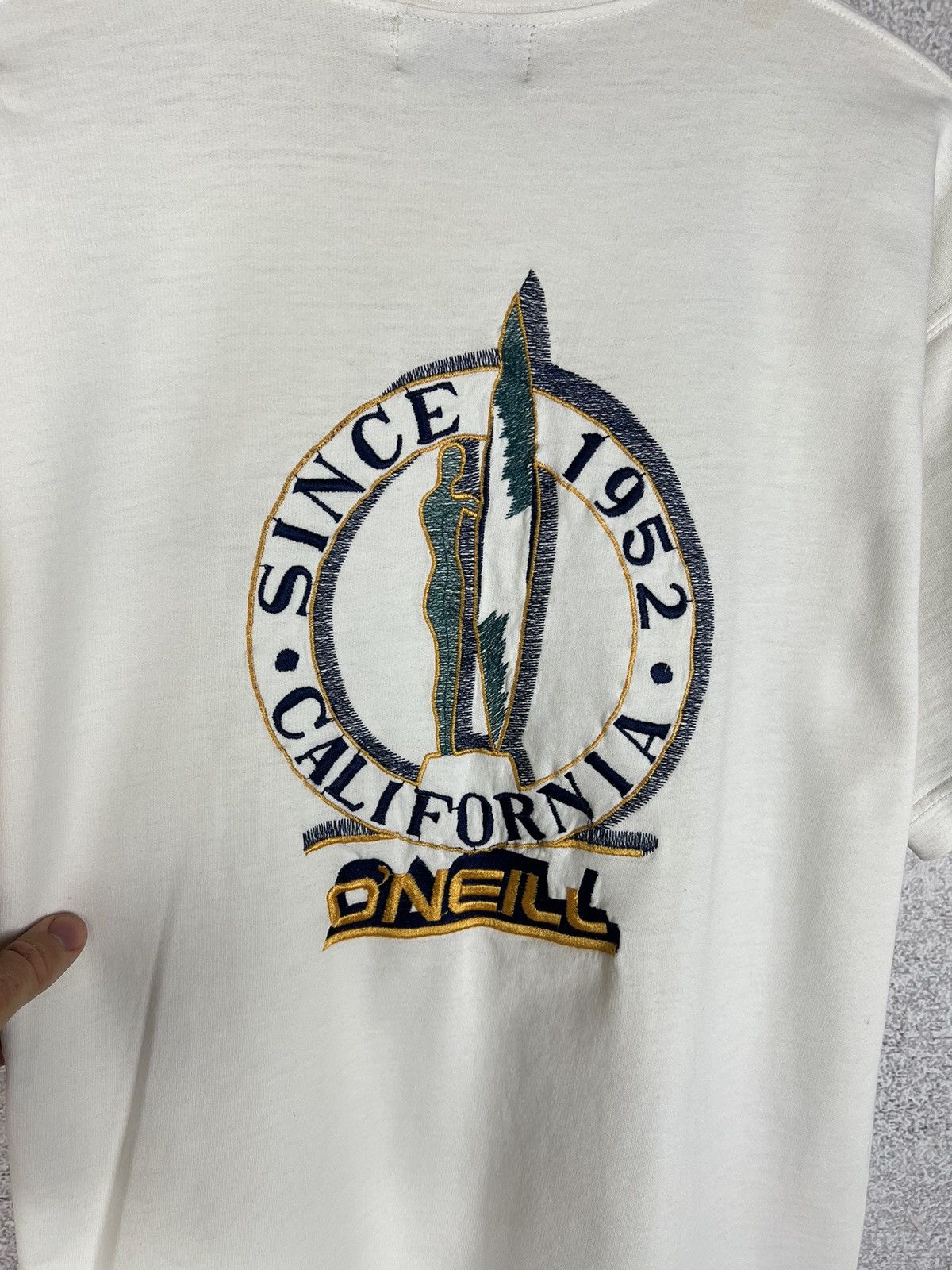 O'Neill Vintage 80s O’Neill Embroidered Big Logo Surf Style Tee Size US M / EU 48-50 / 2 - 2 Thumbnail