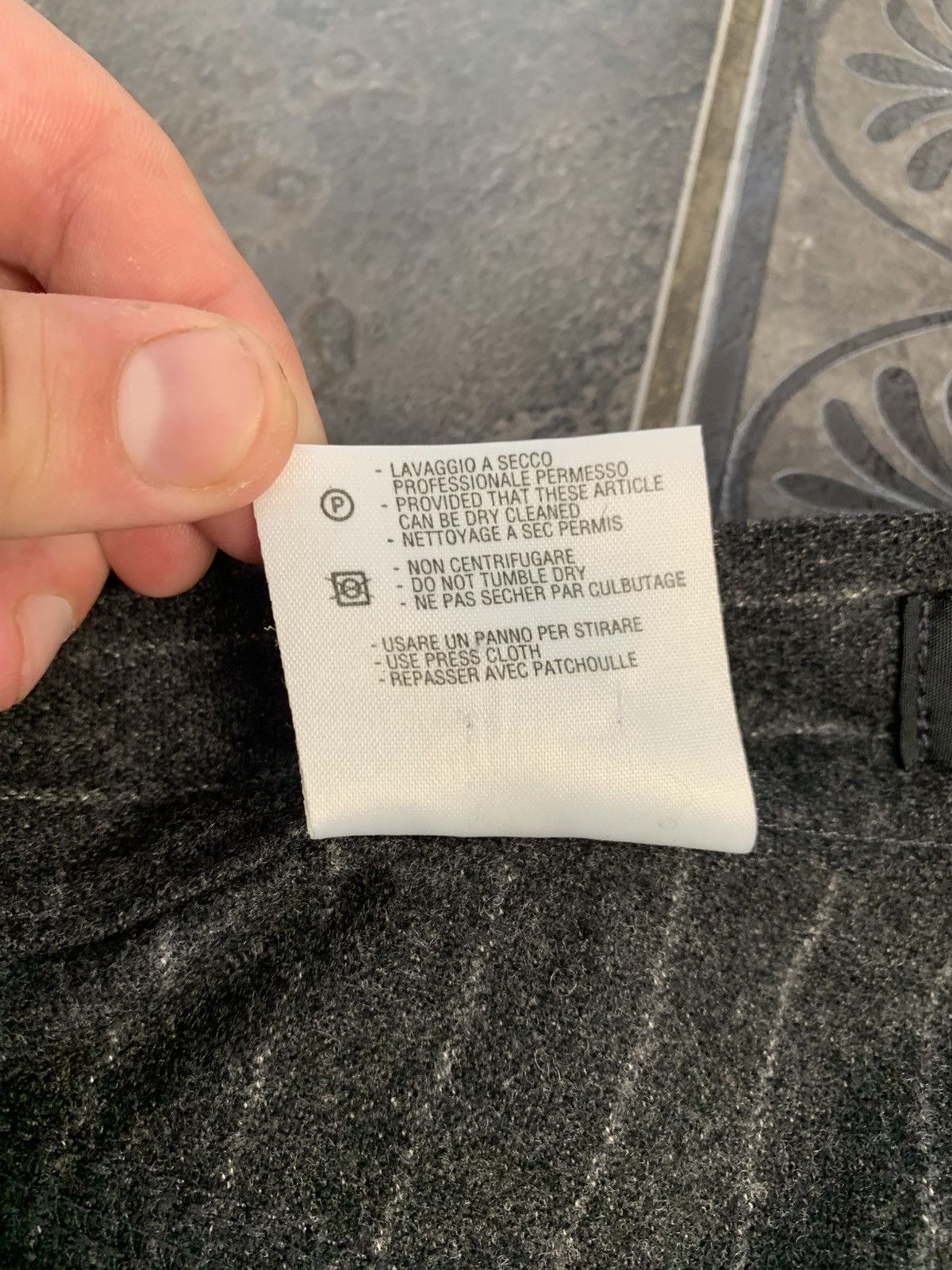 Versace × Vintage Versace Lana wool pants Logo Size US 34 / EU 50 - 12 Thumbnail