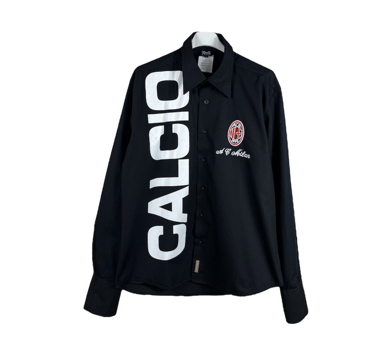Dolce & Gabbana × Vintage Vintage Dolce & Gabbana A C Milan Calcio rare shirt retro Size US L / EU 52-54 / 3 - 1 Thumbnail