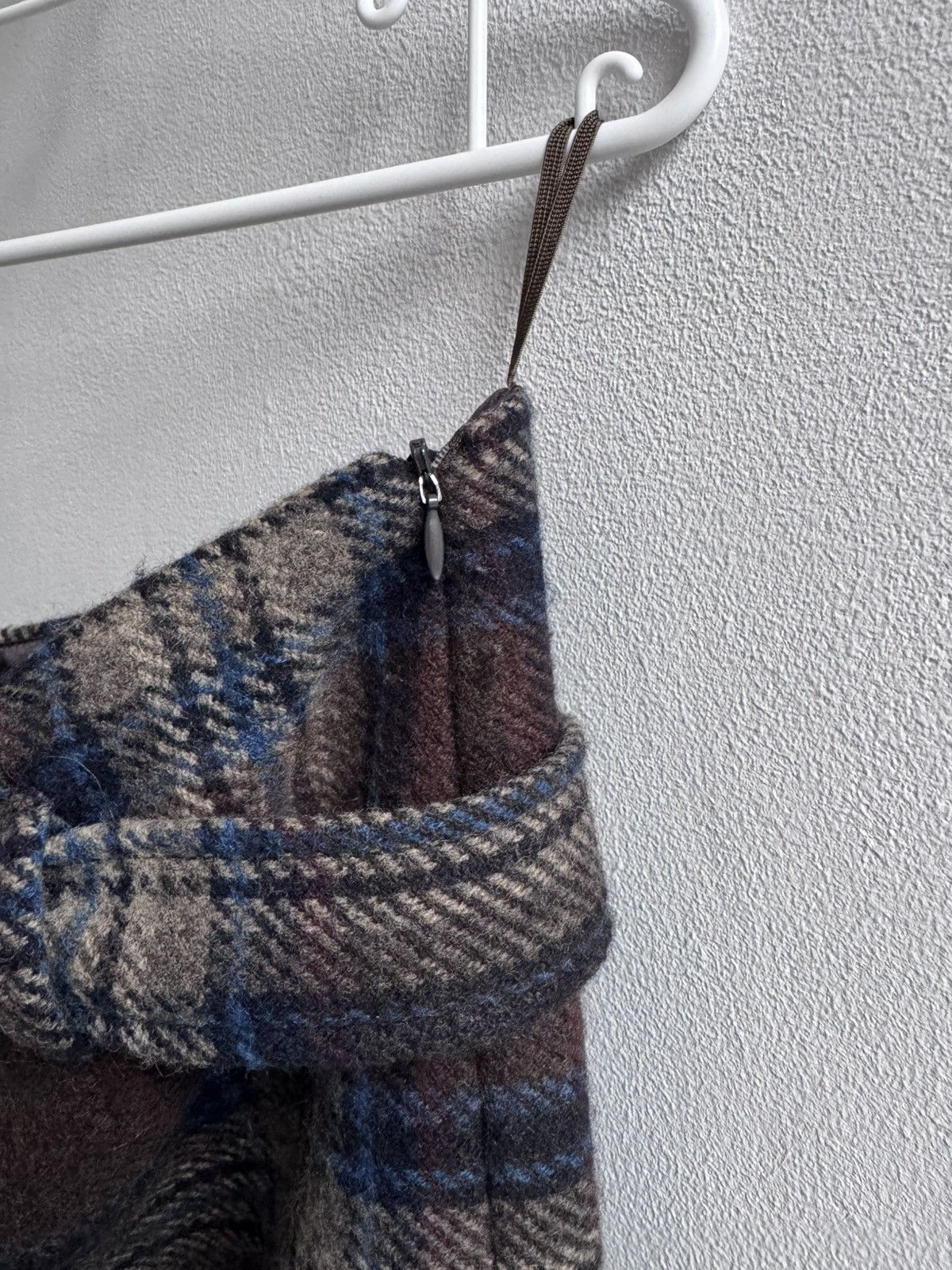 Max Mara Weekend Max Mara Wool Blend Plaid Skirt Size 30" / US 8 / IT 44 - 10 Thumbnail