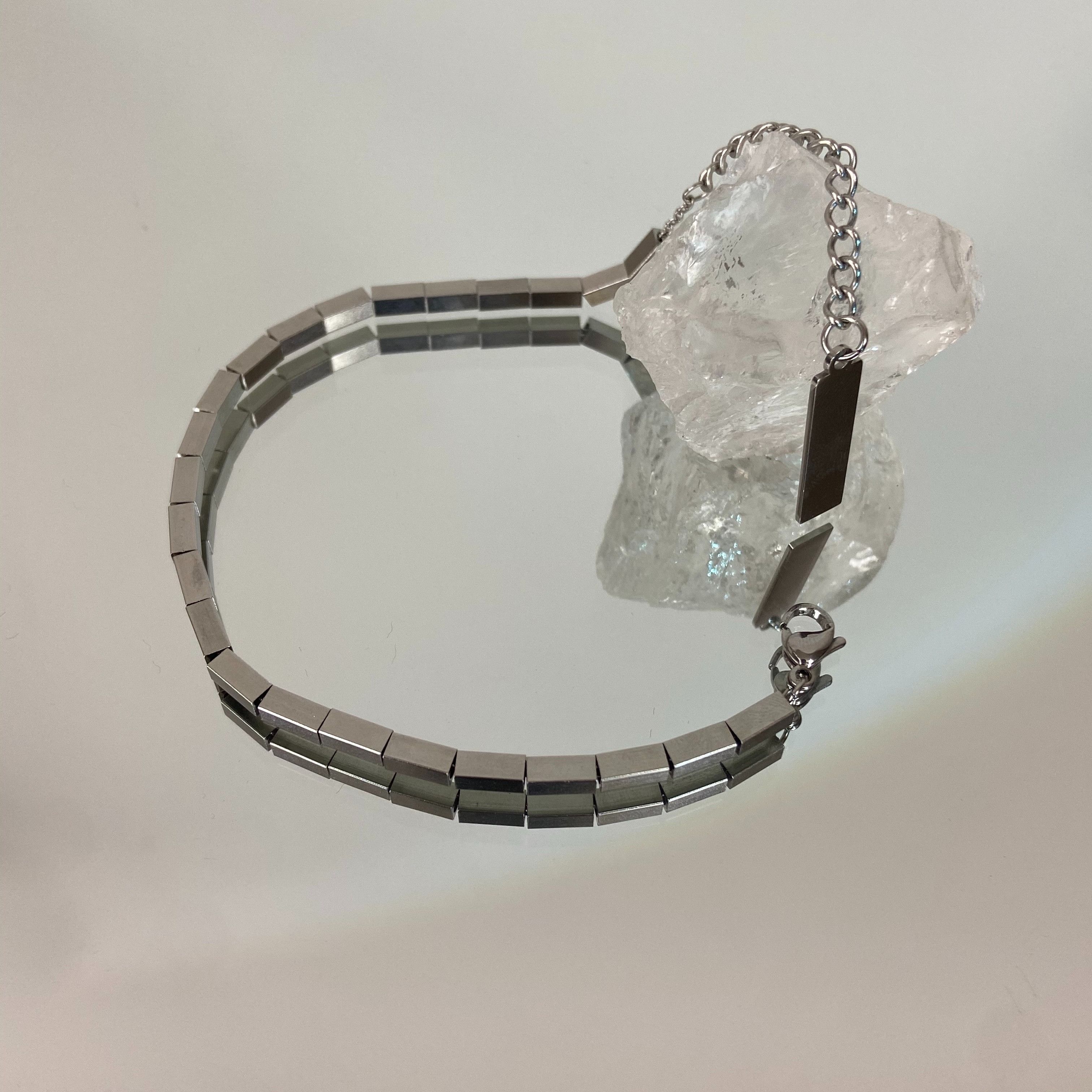 Jewelry × Vintage Simple square men's hip hop titanium steel bracelet Size ONE SIZE - 3 Thumbnail