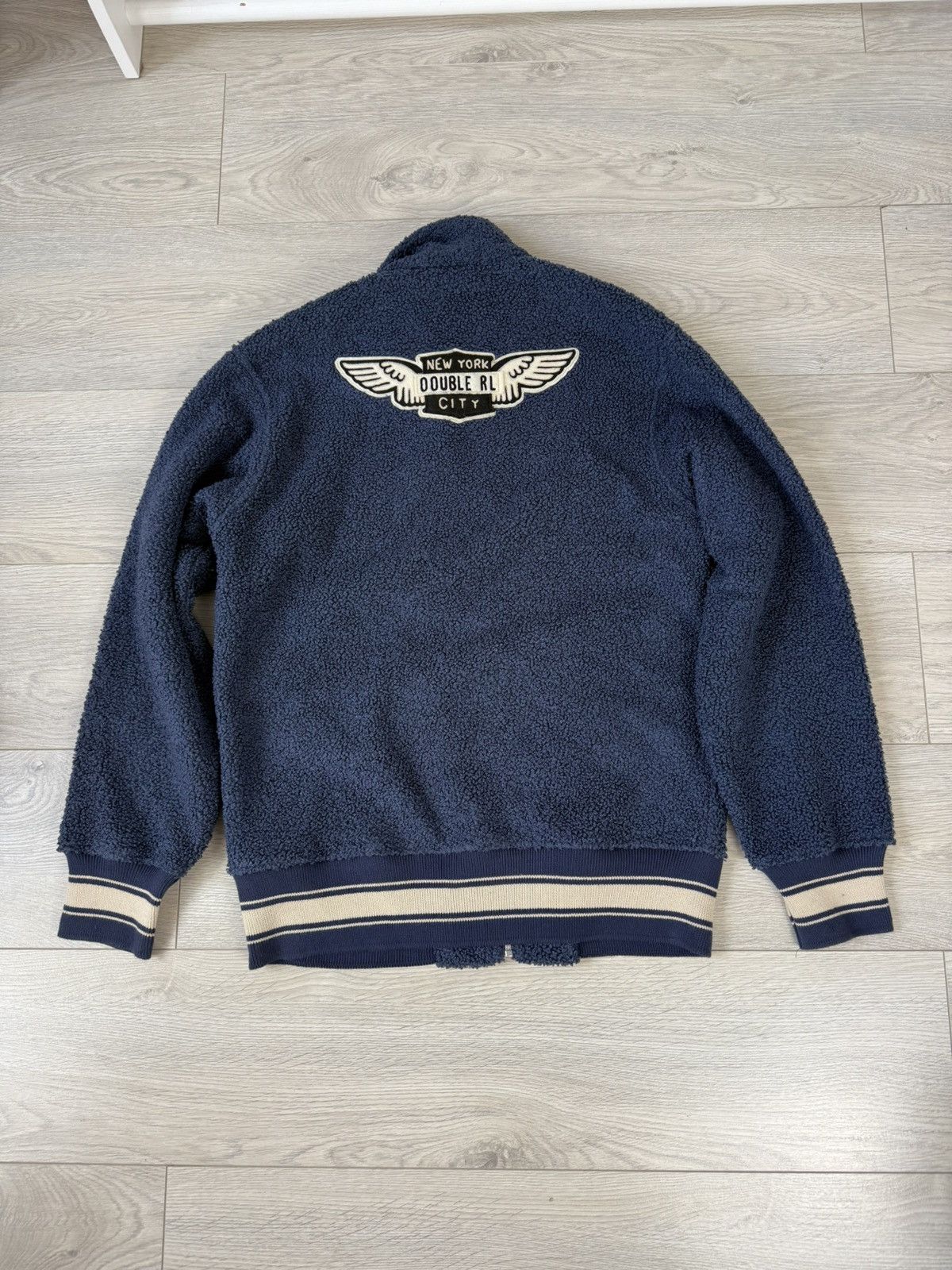 Ralph Lauren RRL Ralph Lauren Fleece Racing Bomber Jacket Size US M / EU 48-50 / 2 - 7 Thumbnail