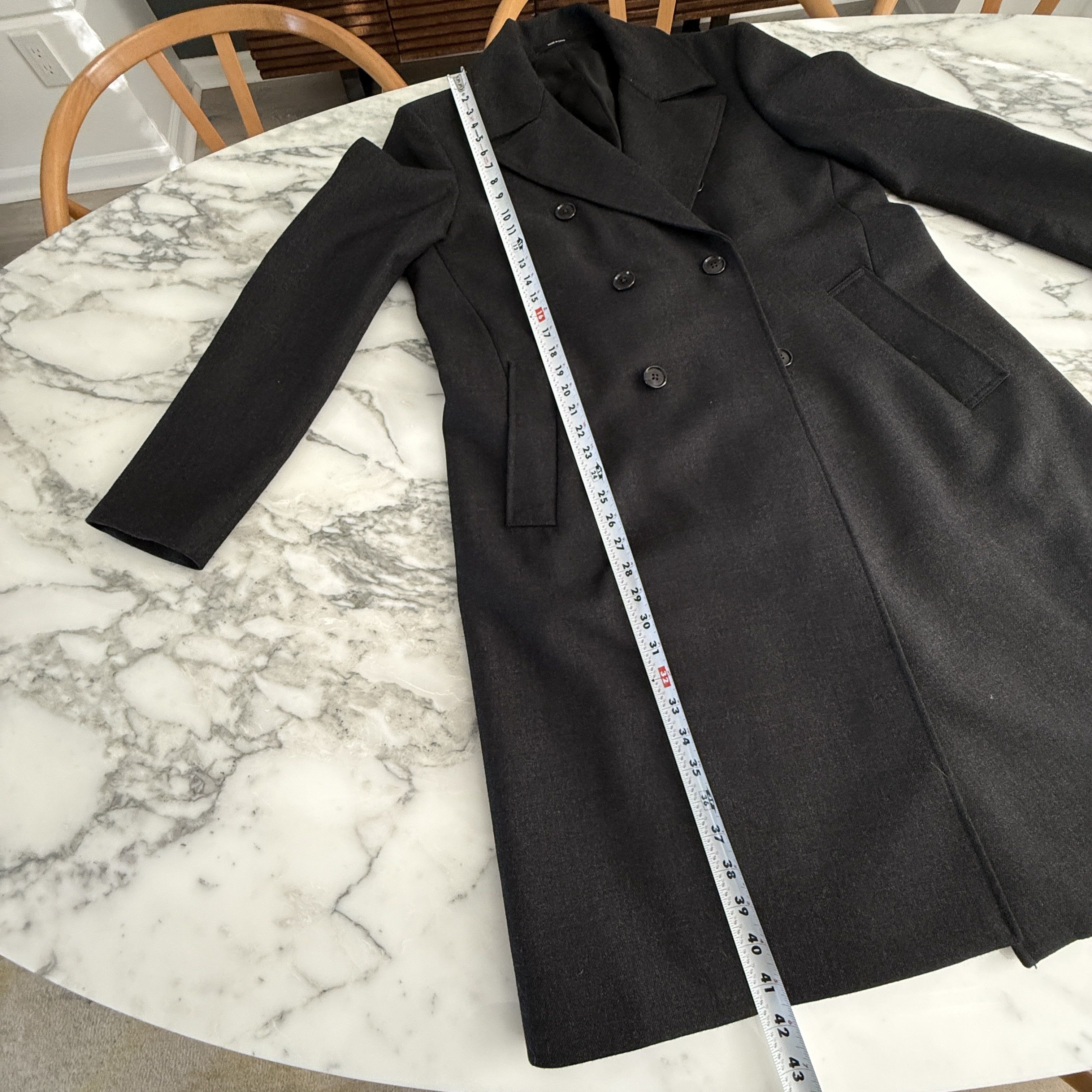Club Monaco Club Monaco Men's Winter Wool Coat, Black, Size 42 Size US L / EU 52-54 / 3 - 9 Thumbnail