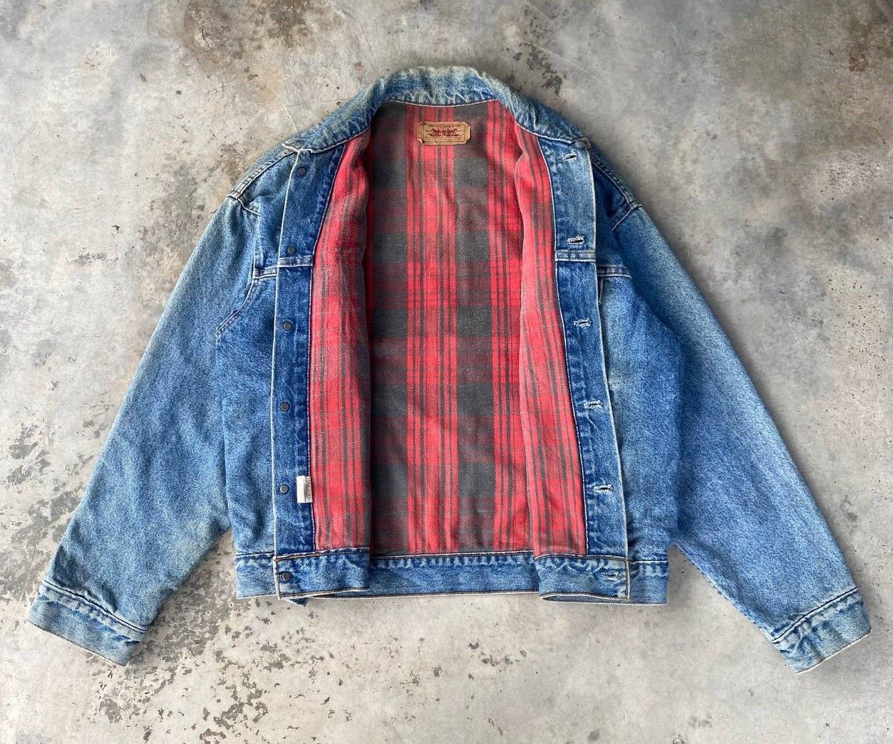 Levi's Vintage Clothing Vintage 90s Levi’s Blanket Lined Denim Trucker Jacket USA Size US M / EU 48-50 / 2 - 7 Thumbnail