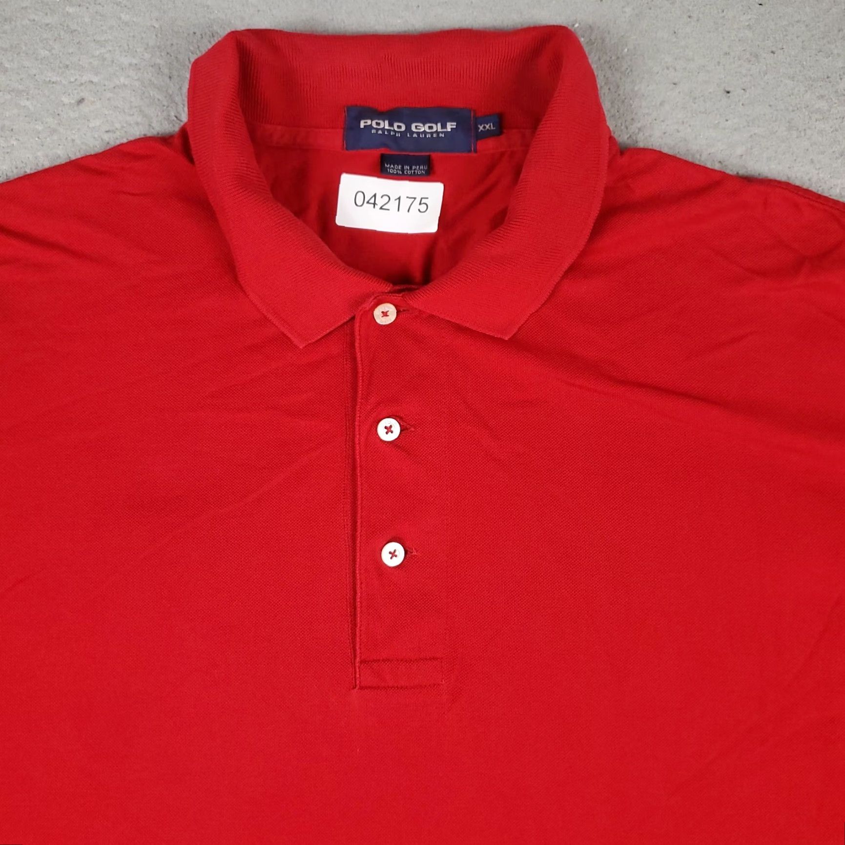Ralph Lauren Ralph Lauren Polo Shirt Mens 2XL Red Pony Polo Shirt 2XL Red Classic Casual Button-Front Short Sleeve Mens Size US XXL / EU 58 / 5 - 2 Thumbnail