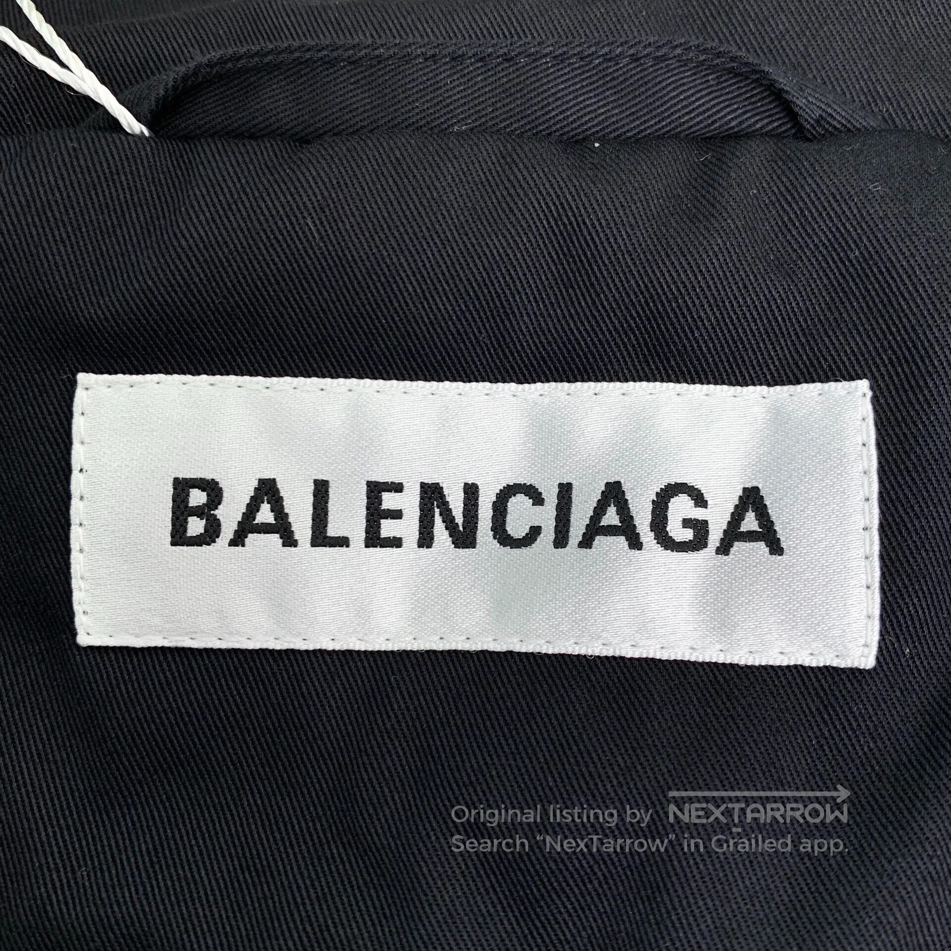 Balenciaga Balenciaga Black Cotton Hooded Multi-pocket Jacket| Size XS / US 0-2 / IT 36-38 - 5 Thumbnail
