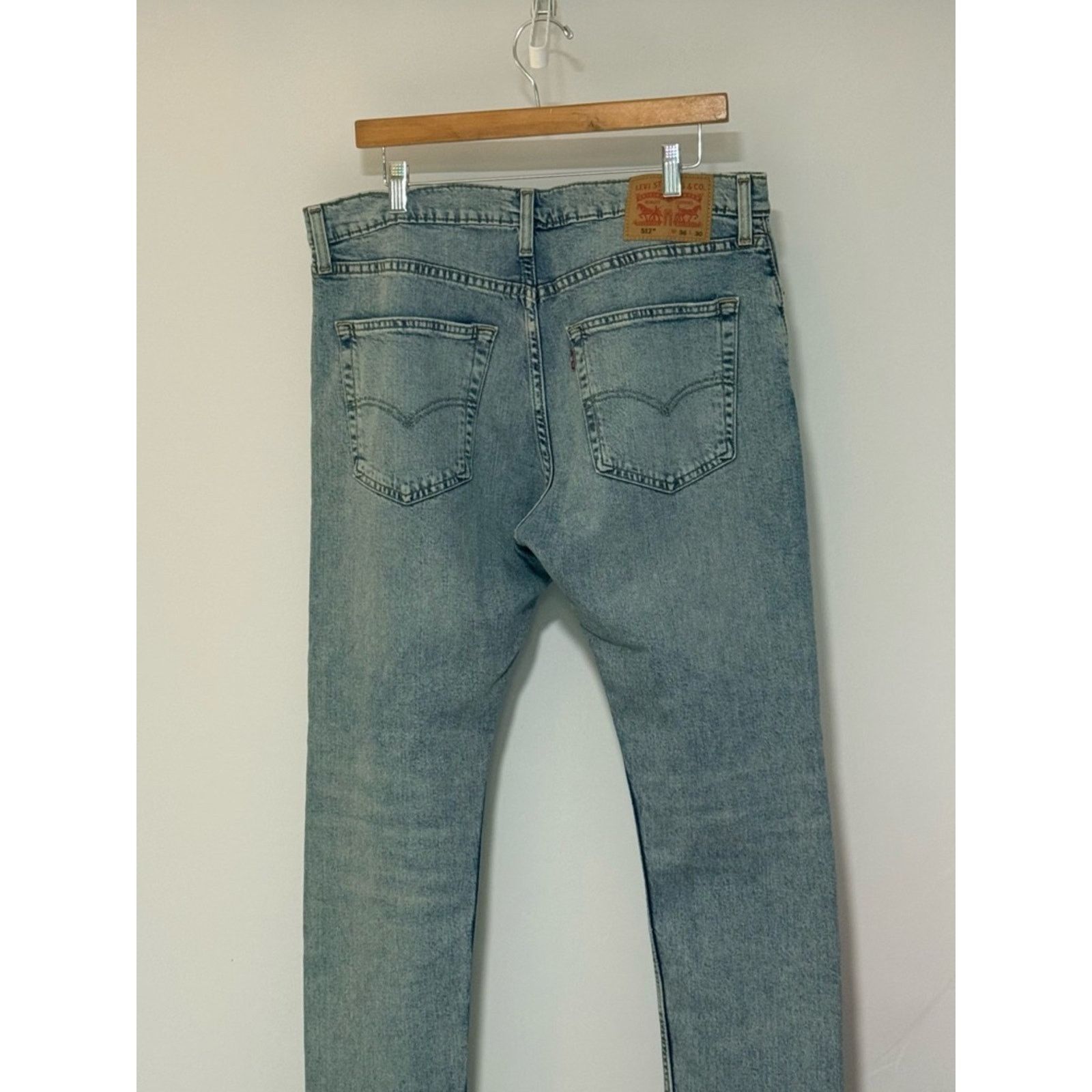 Levi's Levi's Light Blue Slim Straight Ripped Jeans Size US 36 / EU 52 - 10 Thumbnail