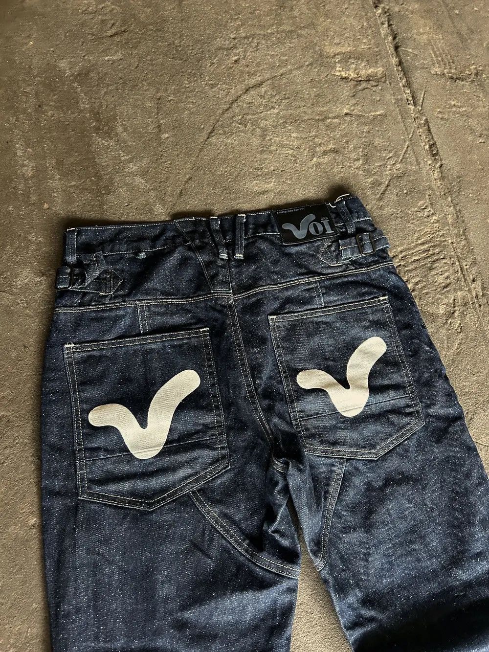 Hysteric Glamour × Japanese Brand VTG Balenciaga Evisu Style Washed Faded Distressed Jeans Size US 30 / EU 46 - 2 Thumbnail