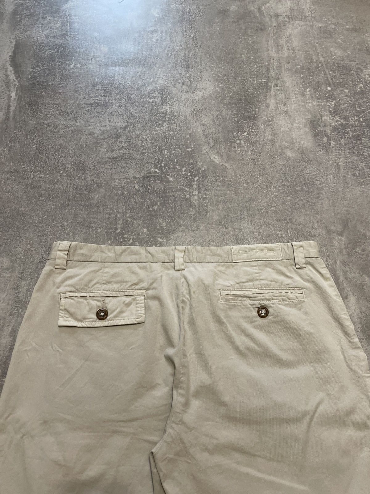 Etro × Vintage Vintage Etro Baige Cotton Shorts Size US 32 / EU 48 - 13 Thumbnail