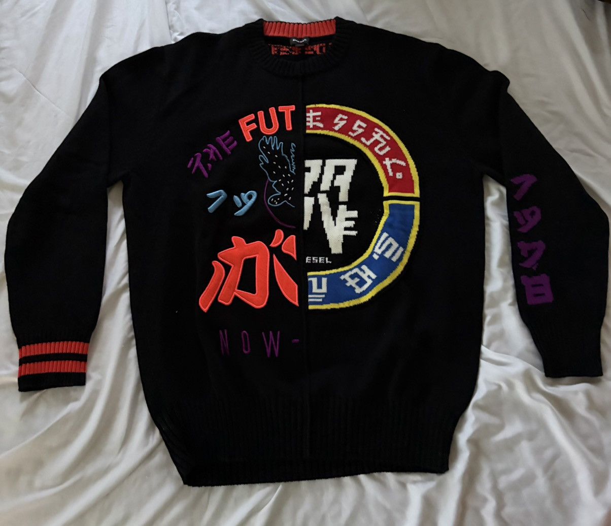 Other Black Embroidered/Knit DIESEL Sweater Size US M / EU 48-50 / 2 - 2 Thumbnail