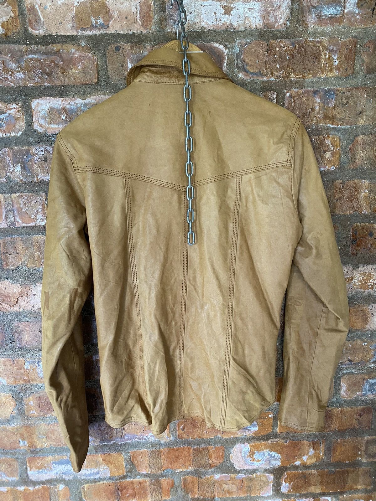 Isamu Katayama Backlash 2000s Wrangler X Men Bigi leather Sheepskin button up Size US M / EU 48-50 / 2 - 8 Thumbnail