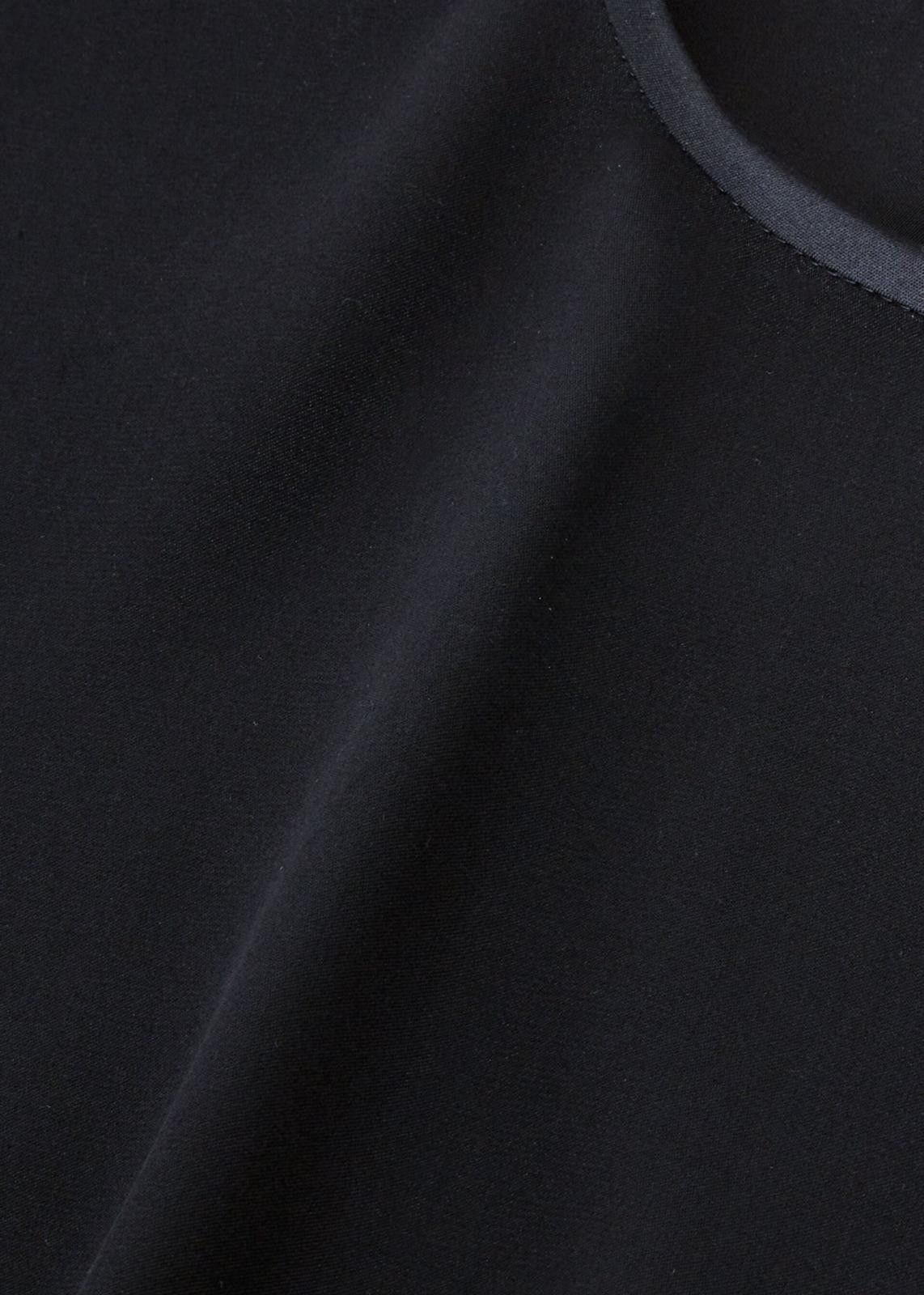 Loro Piana o1srvl11e0725 FAN6756 Softly Cut Silk Blouse in Black Size L / US 10 / IT 46 - 6 Thumbnail