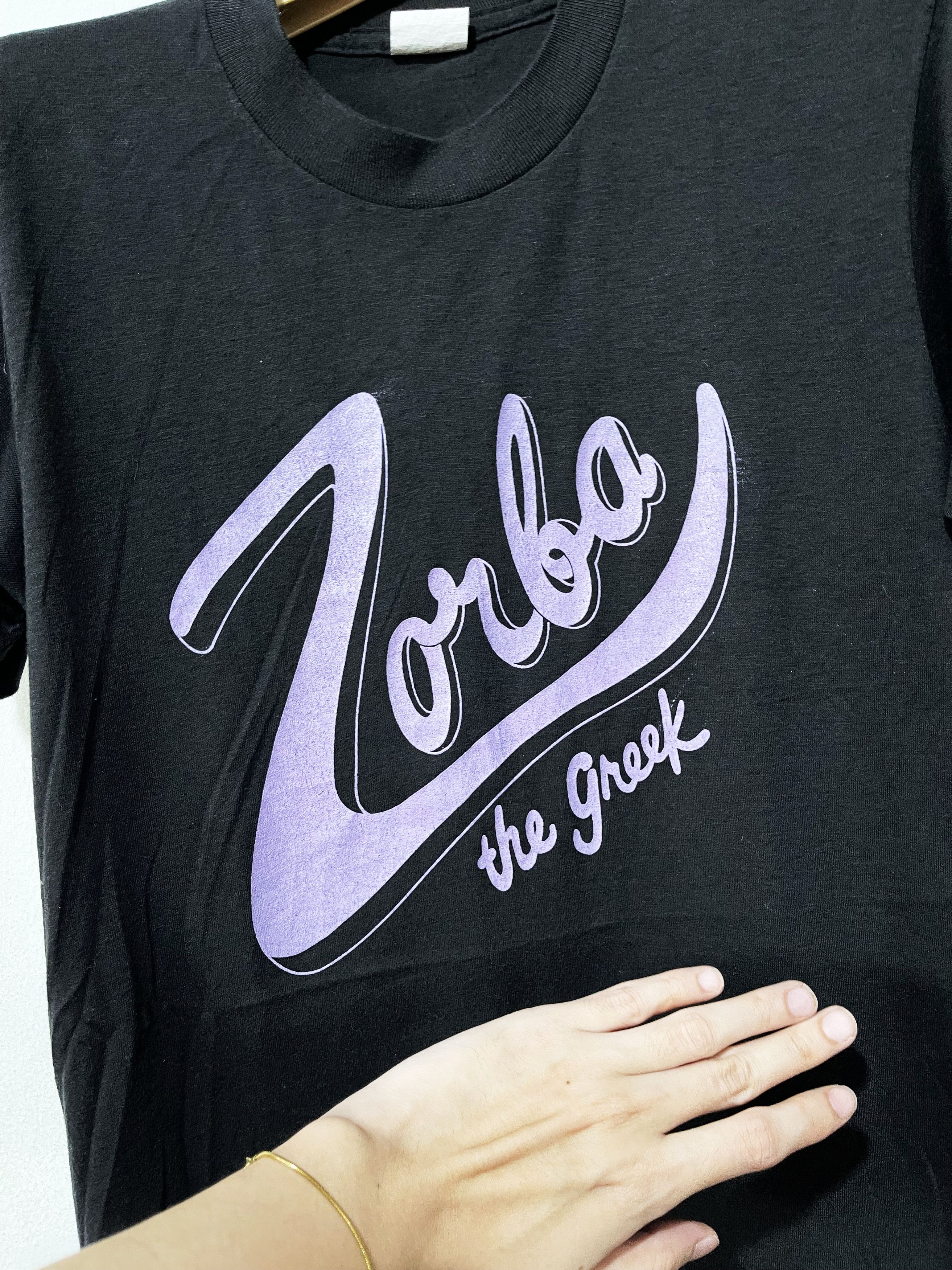 Band Tees × Vintage Vintage 80s Zorba the Greek Shirt Size US M / EU 48-50 / 2 - 2 Thumbnail