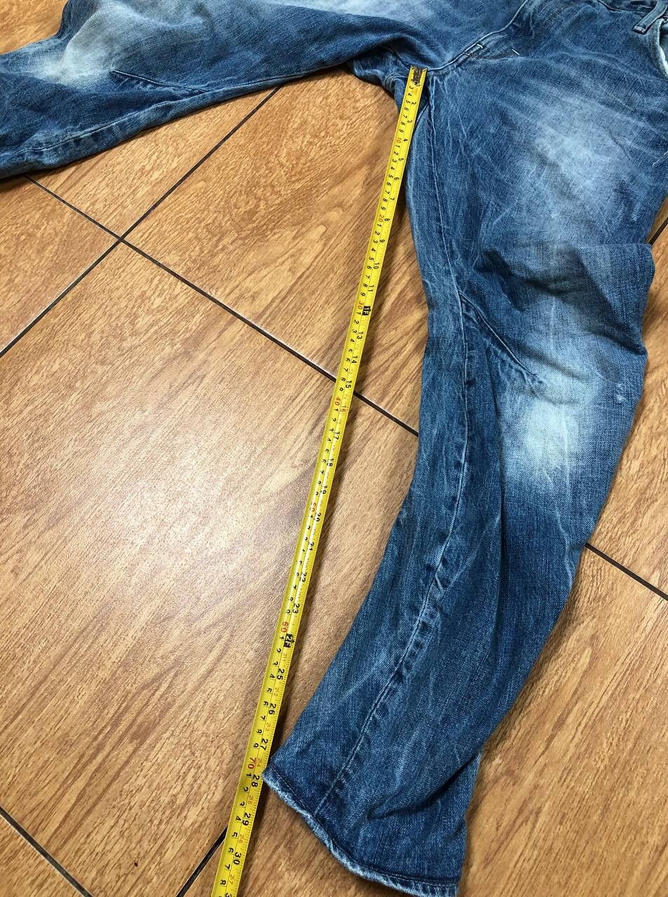 G-Star Crazy Crash Dirty Baggy Faded Jean Japan Avant Garde Style Size US 33 - 8 Thumbnail