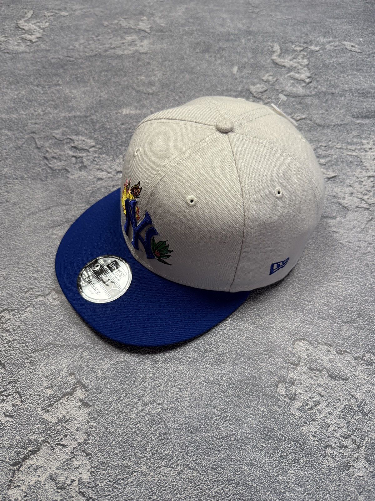 New York Yankees × Vintage Crazy Vintage Y2K New York Yankees Cap Drill Graffiti Style Size ONE SIZE - 4 Thumbnail