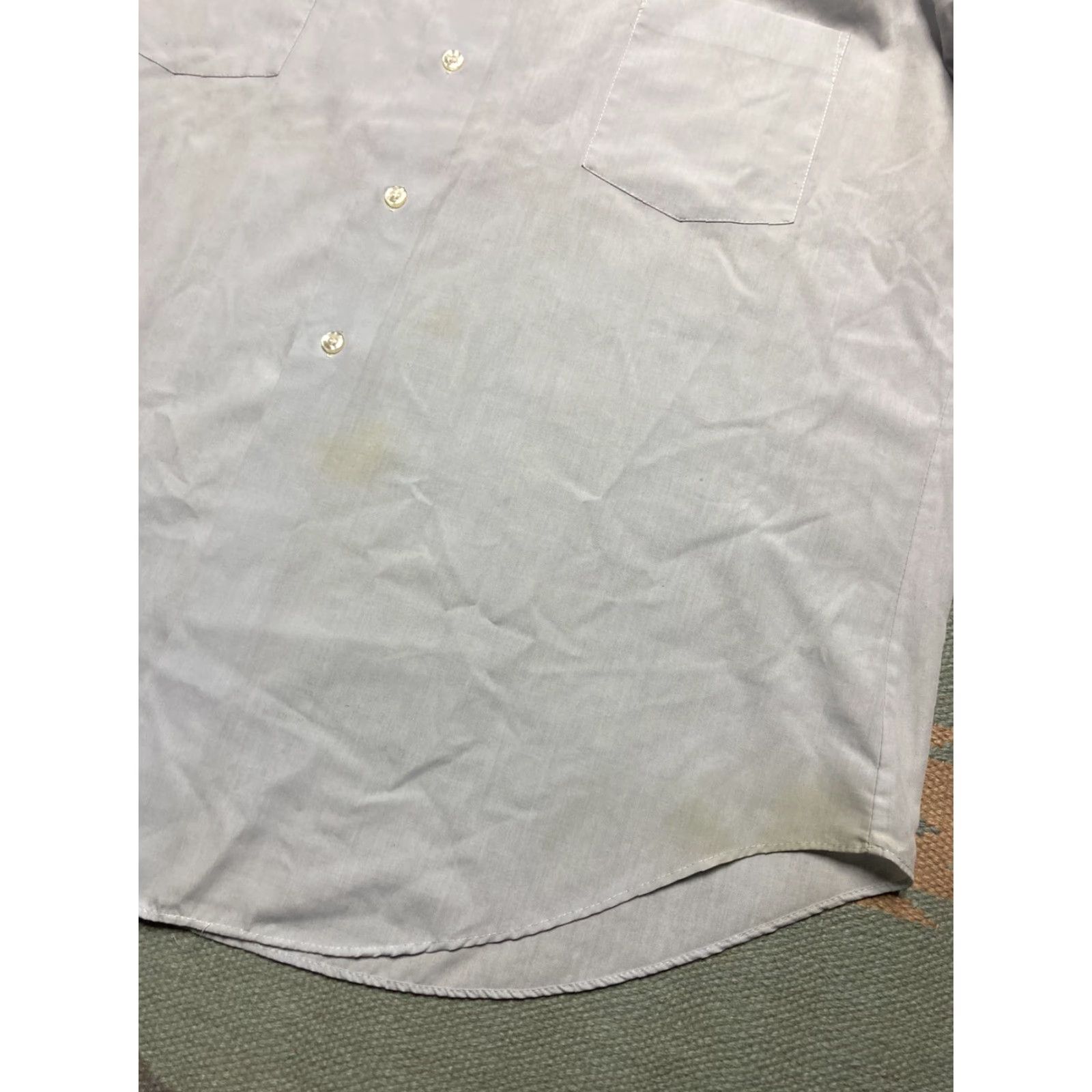 Vintage VINTAGE Sears Button Shirt Short Sleeve Perma Prest Lightweight Blue XL Size US XL / EU 56 / 4 - 2 Thumbnail