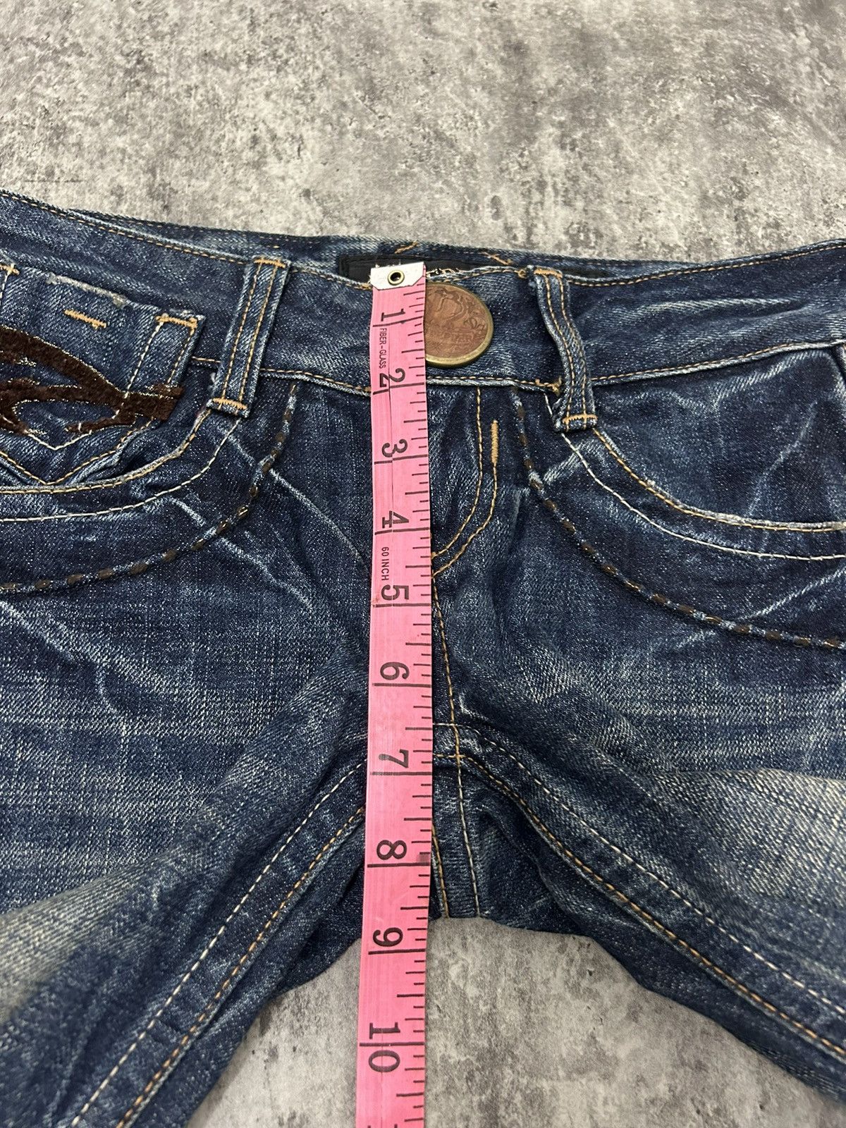 If Six Was Nine × Le Grande Bleu (L.G.B.) × Tornado Mart Red Pepper Gold Label Acid Wash Flare Jeans Size US 28 / EU 44 - 19 Thumbnail