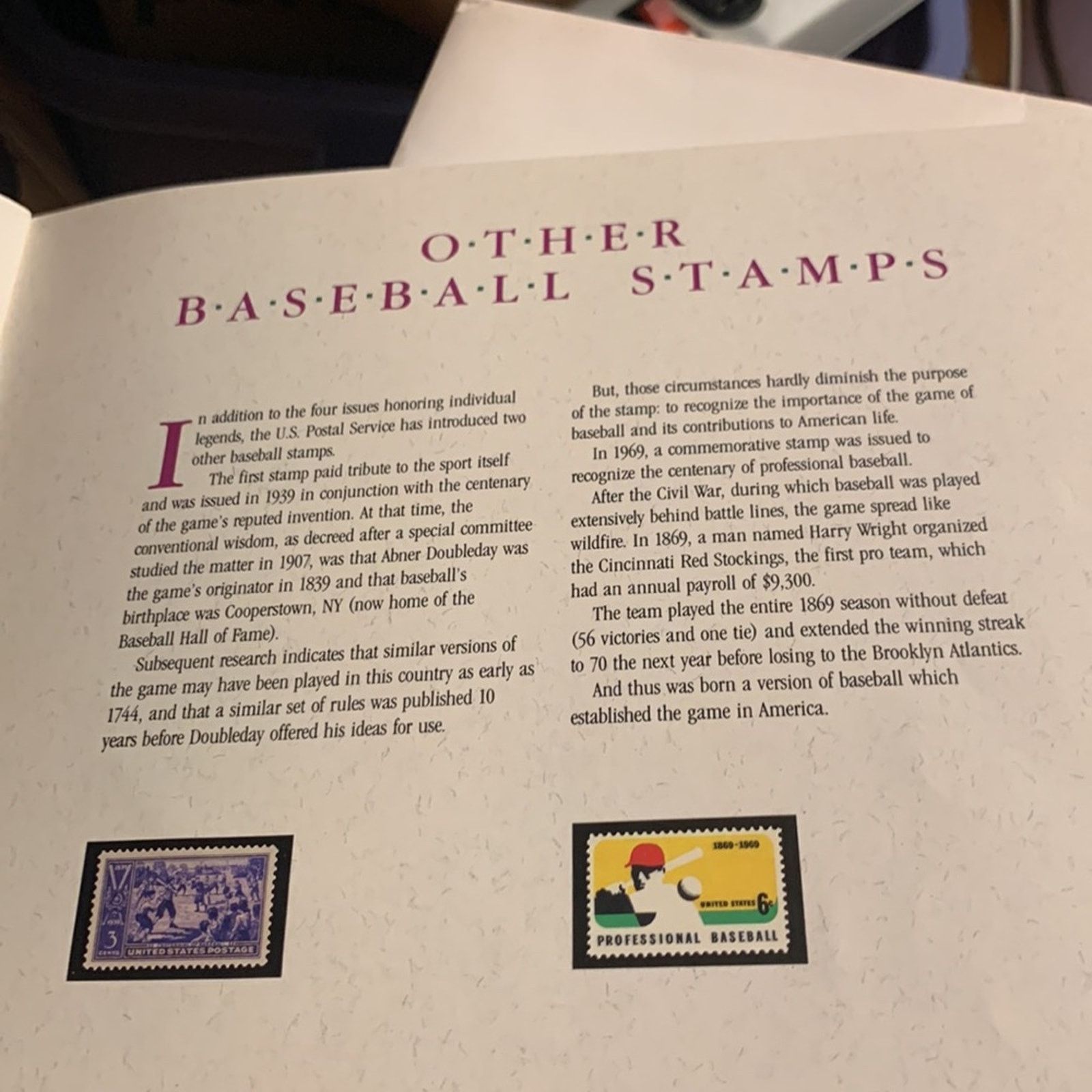 Vintage LEGENDS baseball scrapbook and stamp album Size ONE SIZE - 6 Thumbnail