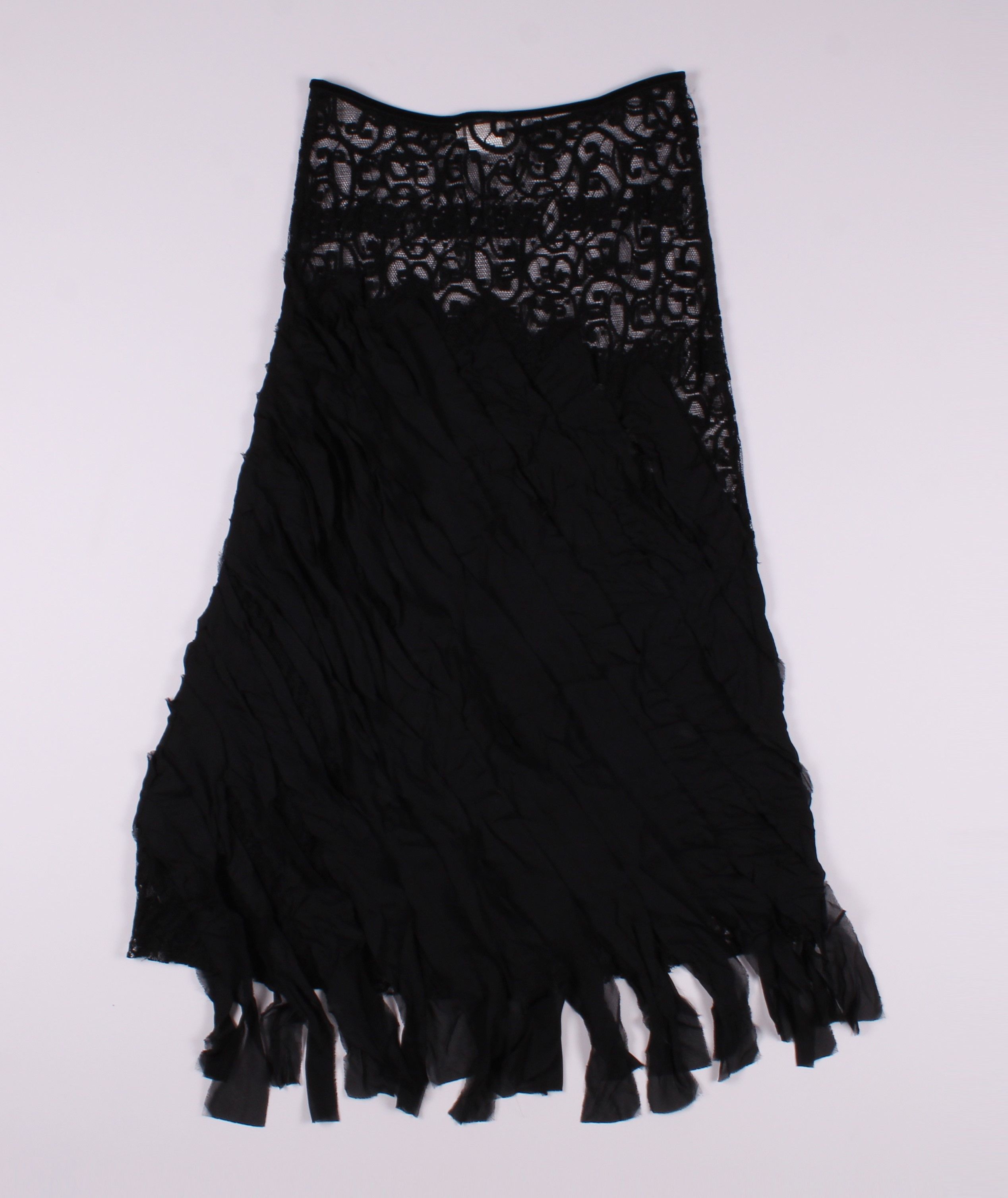 Pinko Vintage Rare PINKO Goth Grunge Sexy Skirt Size 26" / US 2 / IT 38 - 9 Thumbnail